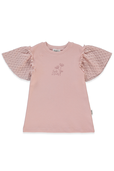 WAFFLE ELBİSE (LACY GIRL) PEMBE