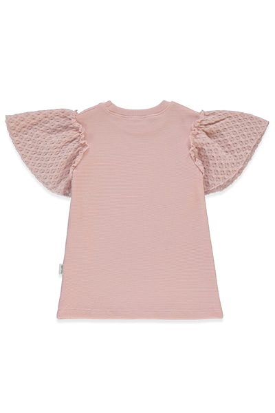 WAFFLE ELBİSE (LACY GIRL) PEMBE