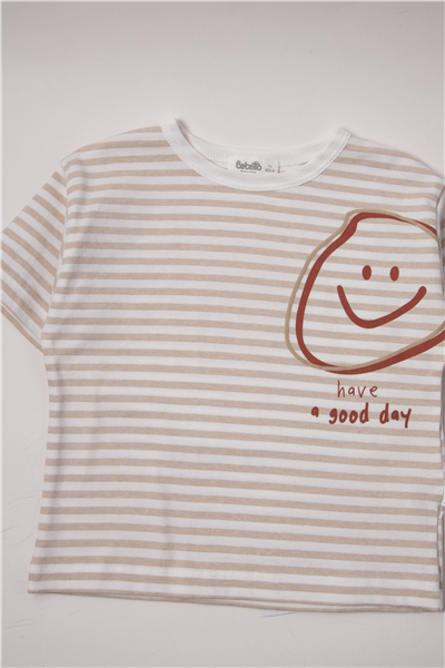WAFFLE PANTOLON 2Lİ TAKIM (STRIPED) BEJ