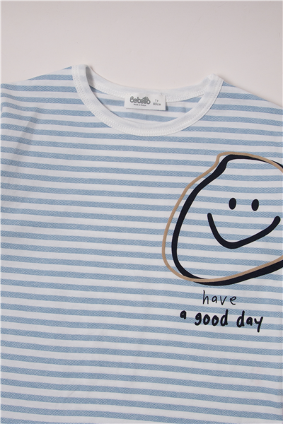 WAFFLE PANTOLON 2Lİ TAKIM (STRIPED) MAVİ