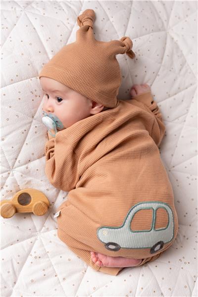 WAFFLE SÜPREM PATİKSİZ TULUM (WOODEN CAR) KAHVERENGİ
