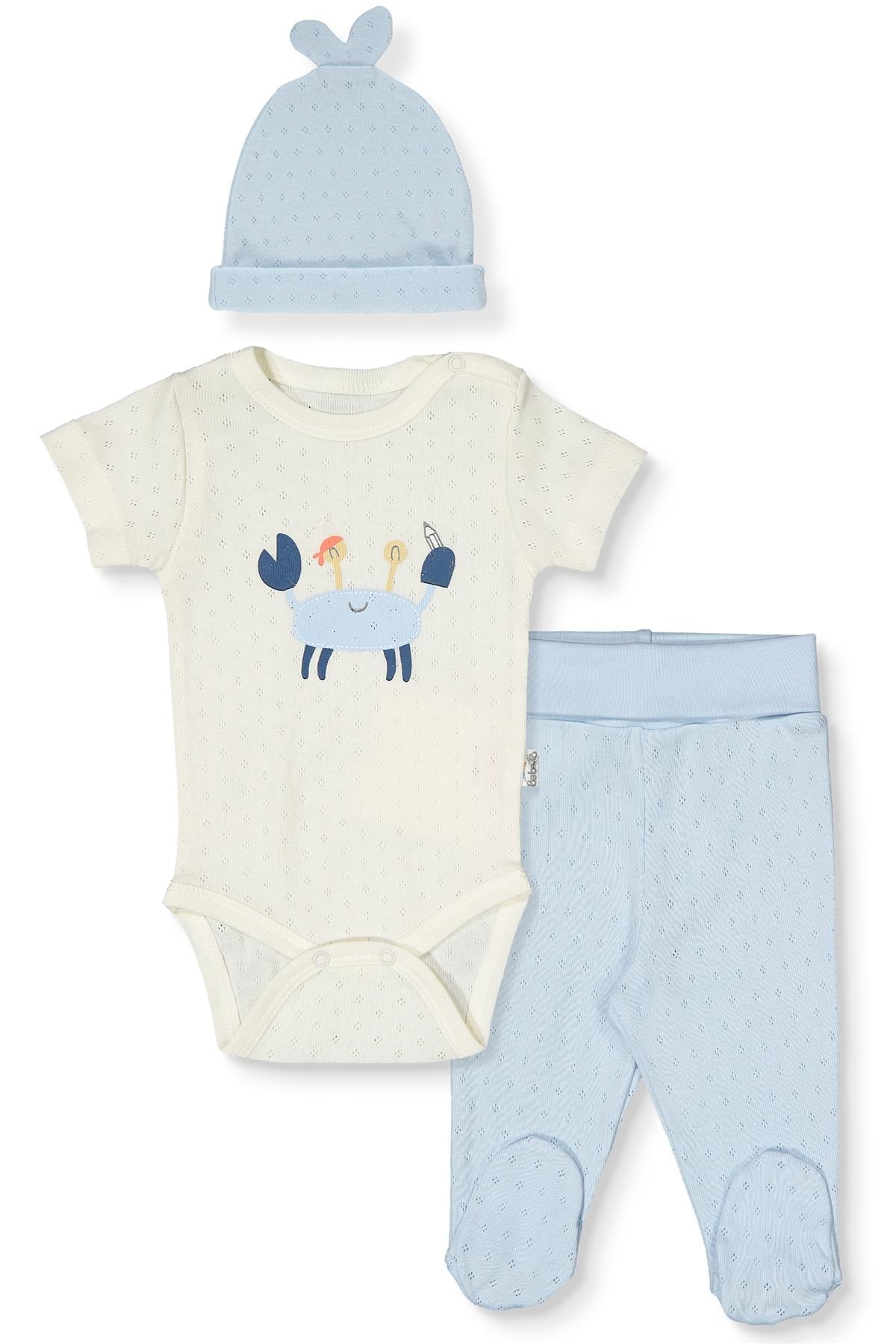AJURLU BODY SET 3LÜ TAKIM (SHIP BOY) MAVİ