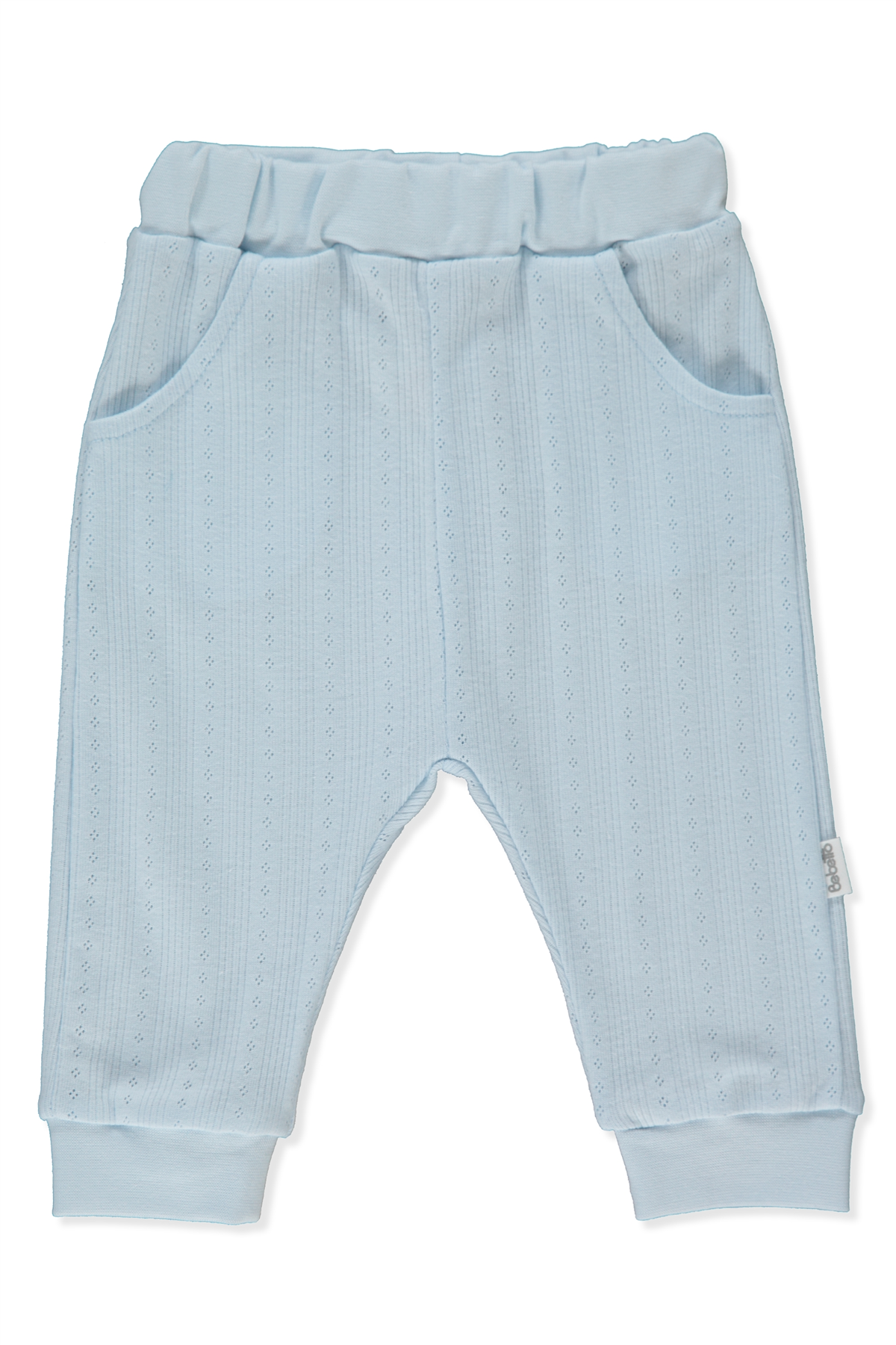 AJURLU PATİKSİZ PANTOLON (PALM IN THE SEA) MAVİ