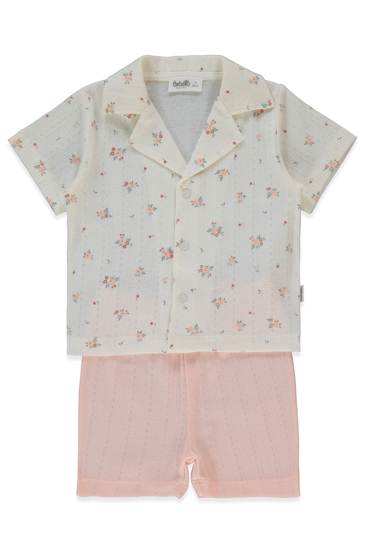 AJURLU ŞORTLU PİJAMA TAKIMI 2Lİ (SWEET PYJAMAS/26) PEMBE