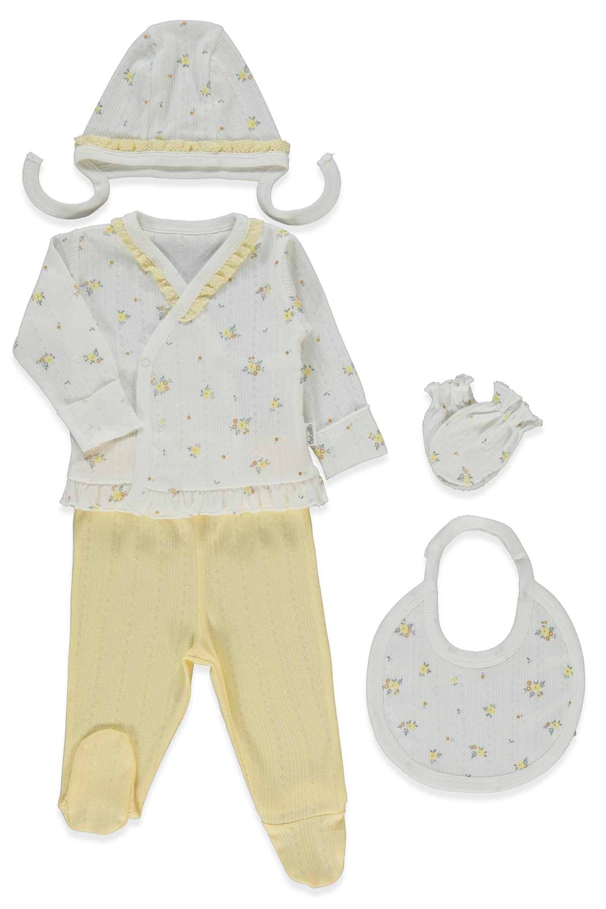 AJURLU ZIBIN SET 5Lİ (BLOOM) SARI