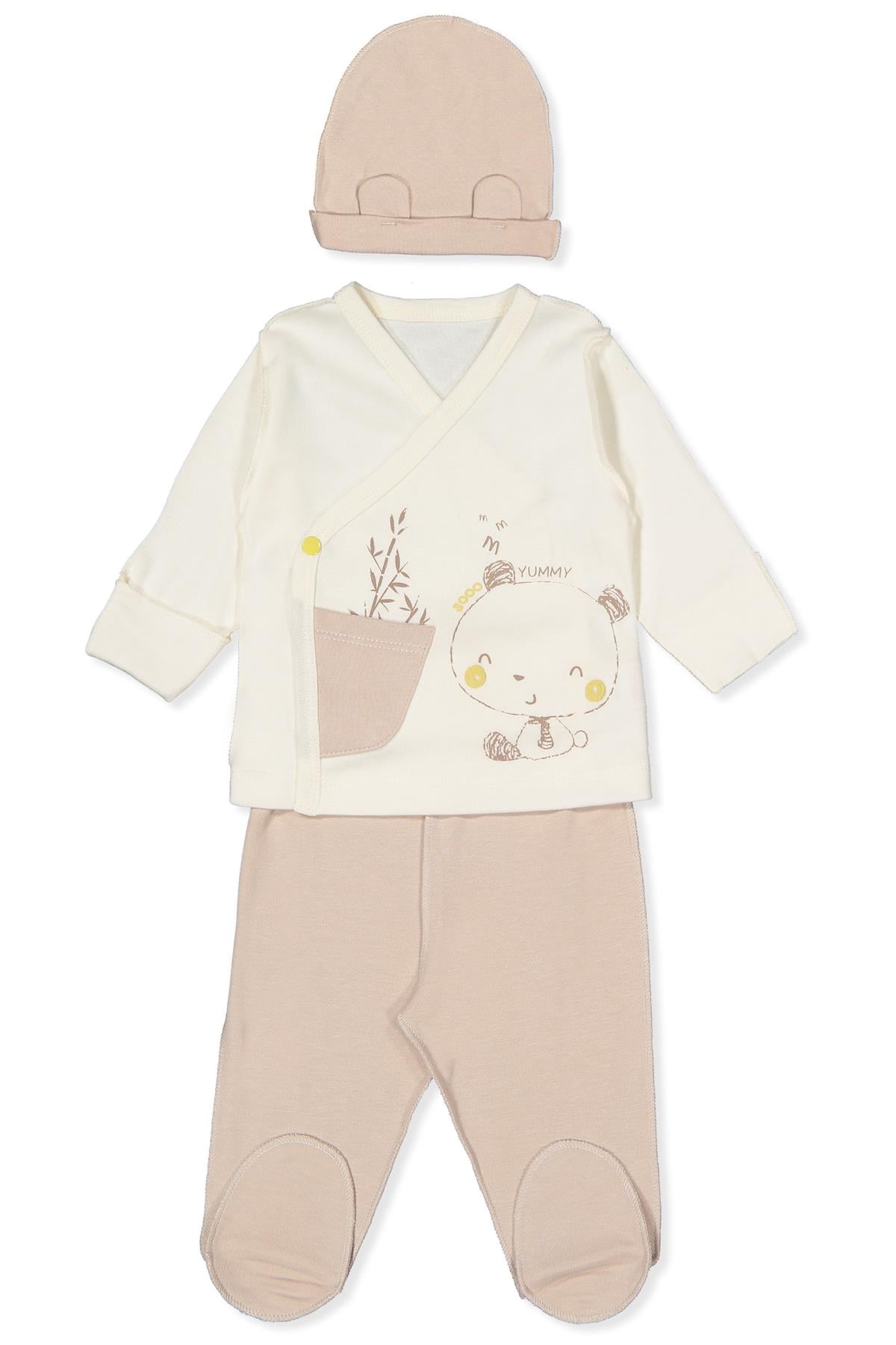 BAMBOO İNTERLOK ZIBIN SET 3LÜ (BAMBOO) BEJ