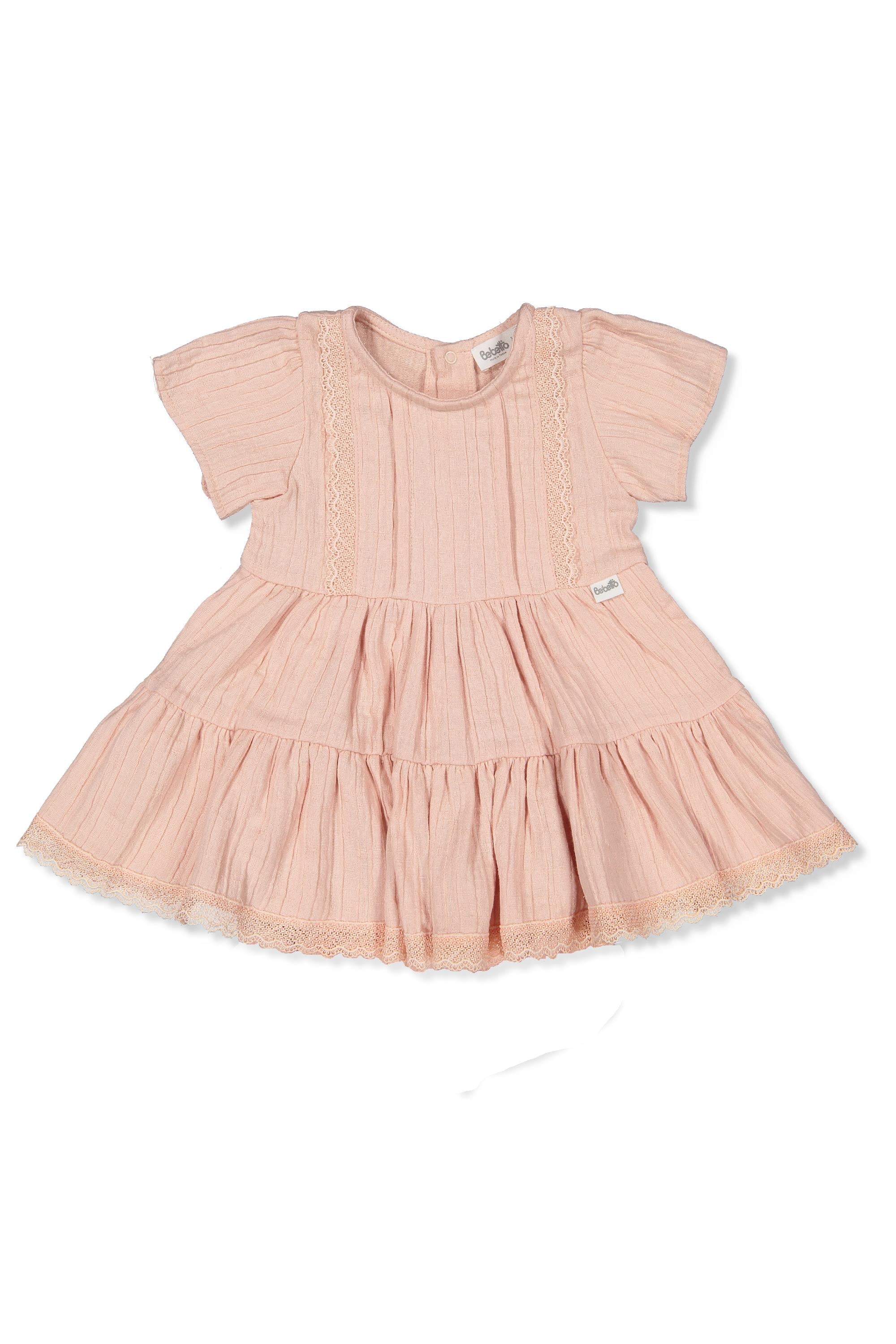 DOKUMA ELBİSE (CLASSY GIRL) PEMBE