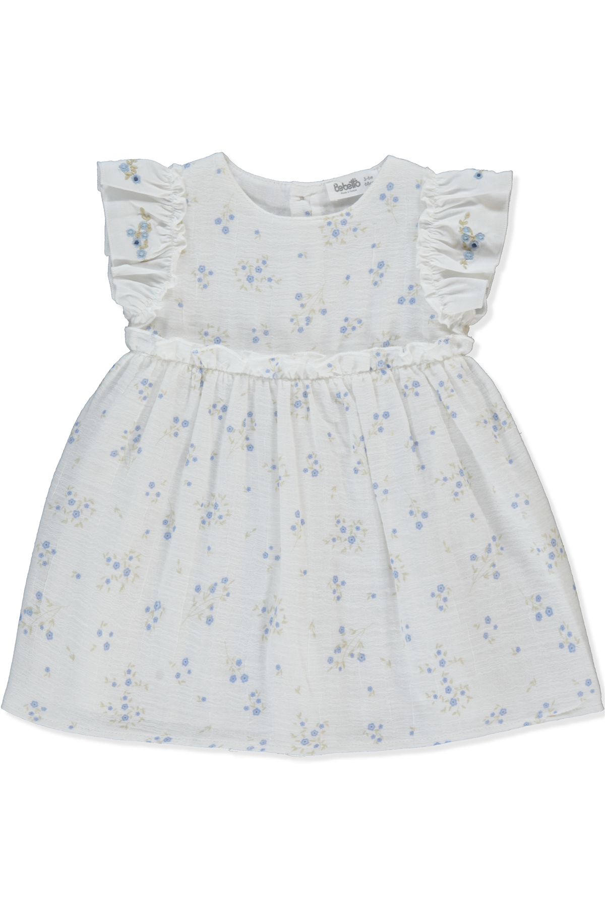 DOKUMA ELBİSE (FLOWERY) EKRU