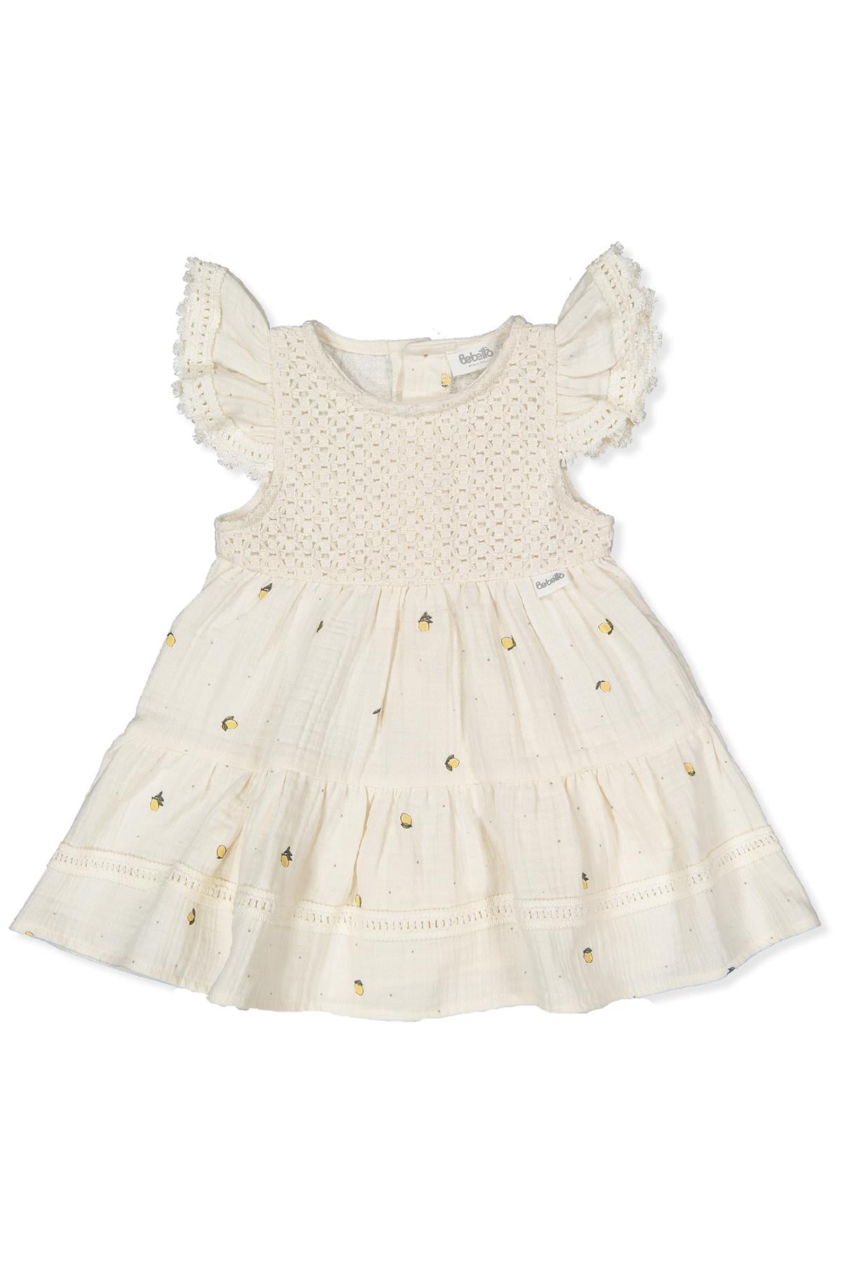 DOKUMA MÜSLİN ELBİSE (SWEET LEMON) KOYU EKRU