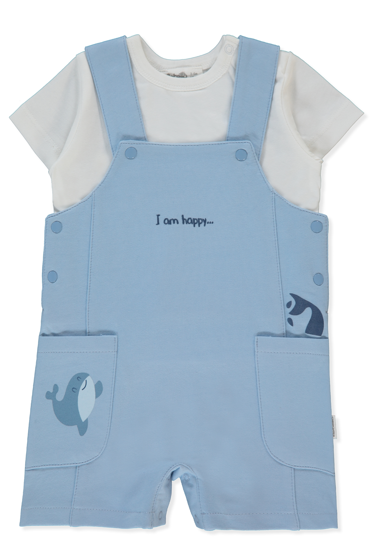 İKİ İP SALOPET 2Lİ TAKIM (HAPPY FISH) MAVİ