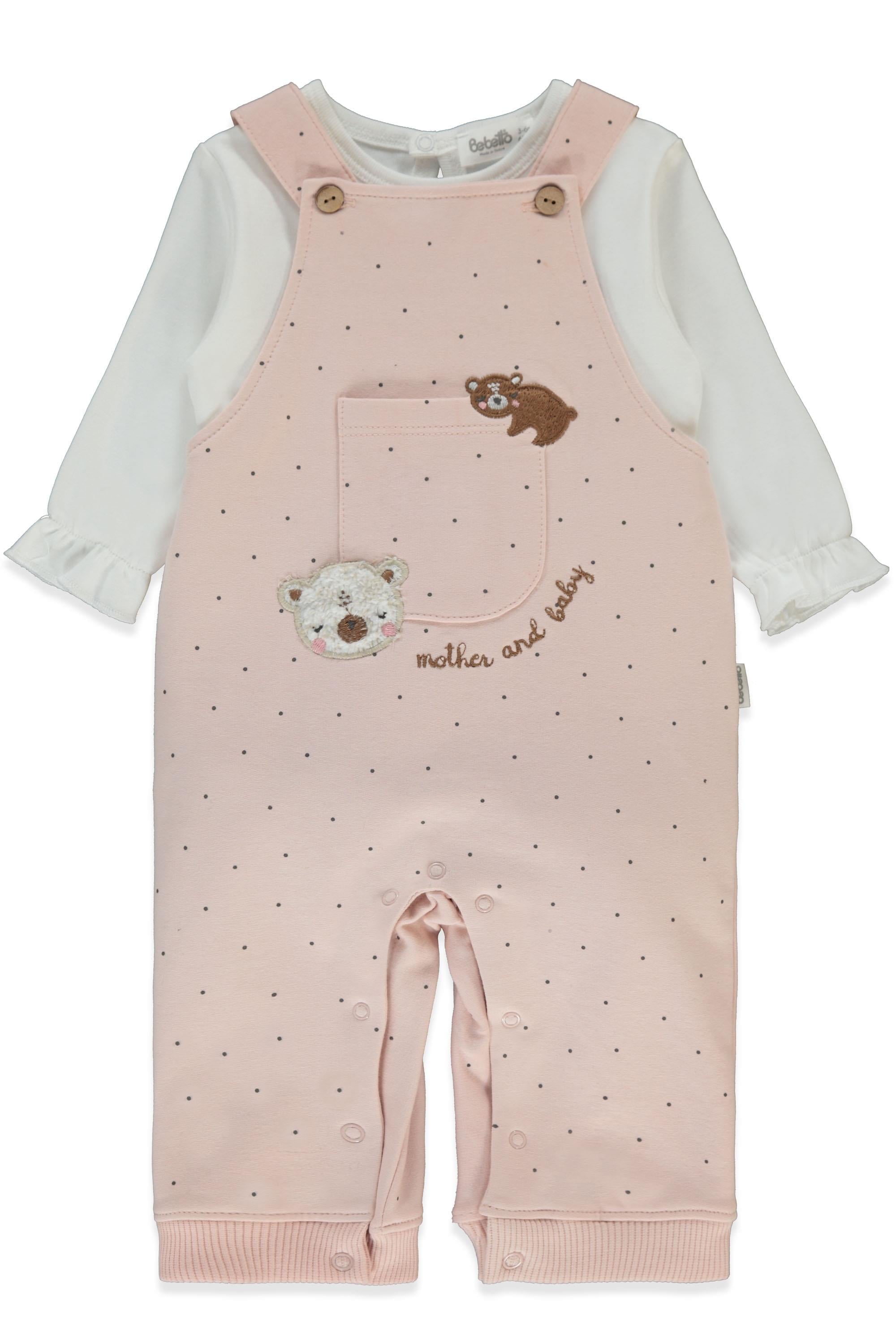 İKİ İP SALOPET 2Lİ TAKIM (MOTHER AND BABY) GÜL KURUSU