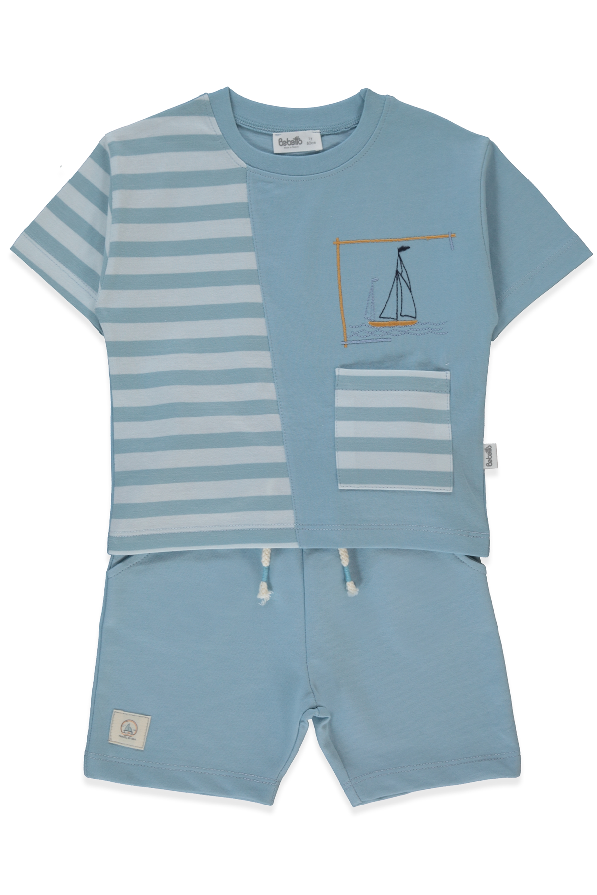 İKİ İP ŞORT 2Lİ TAKIM (NEW ROUTE) MAVİ