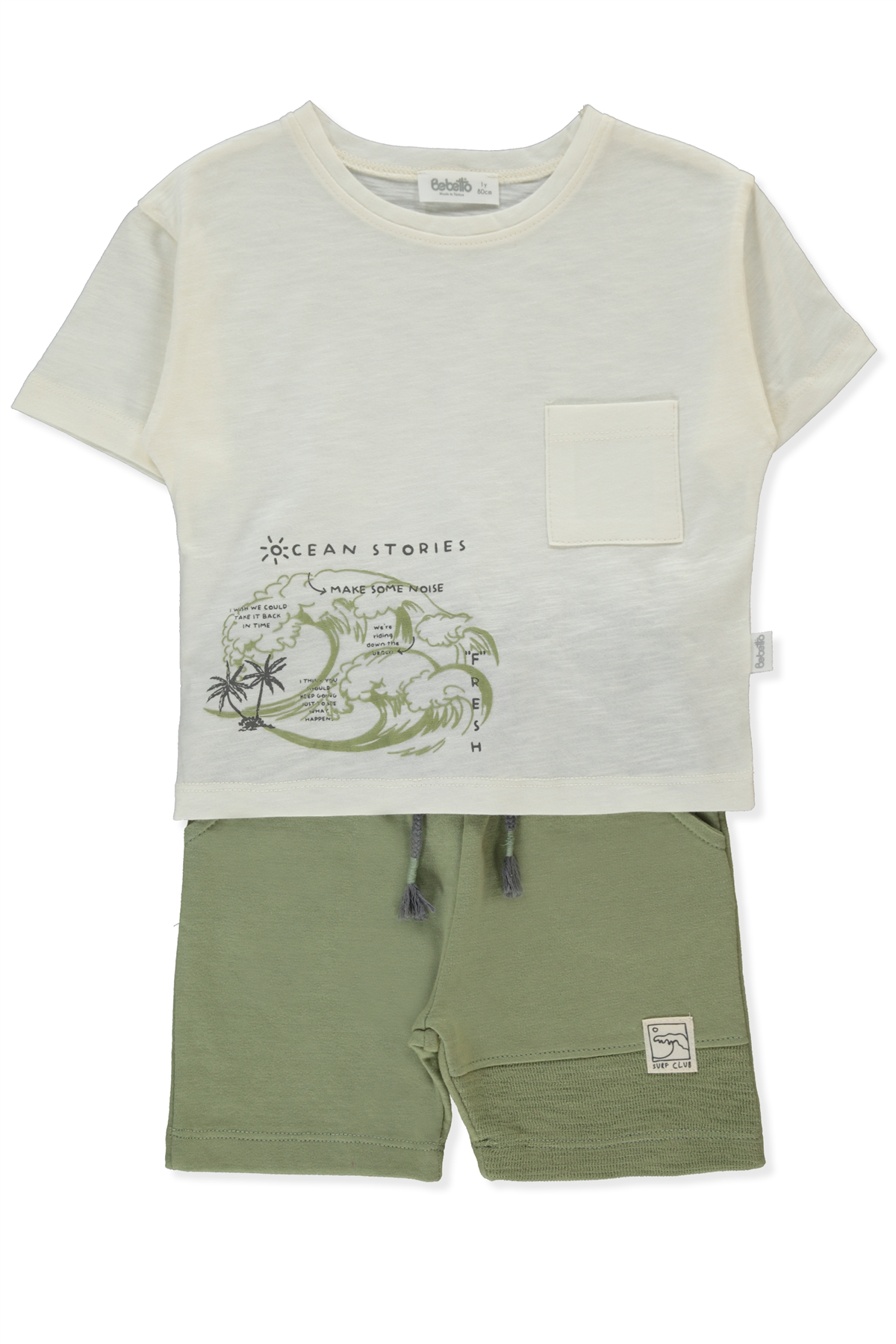 İKİ İP ŞORT 2Lİ TAKIM (SURF) YEŞİL