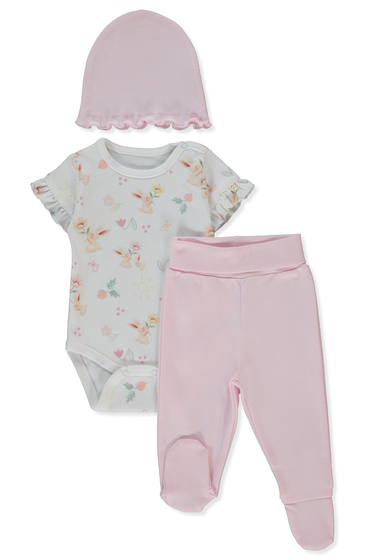 İNTERLOK BODY SET 3LÜ (MY SUN) PEMBE