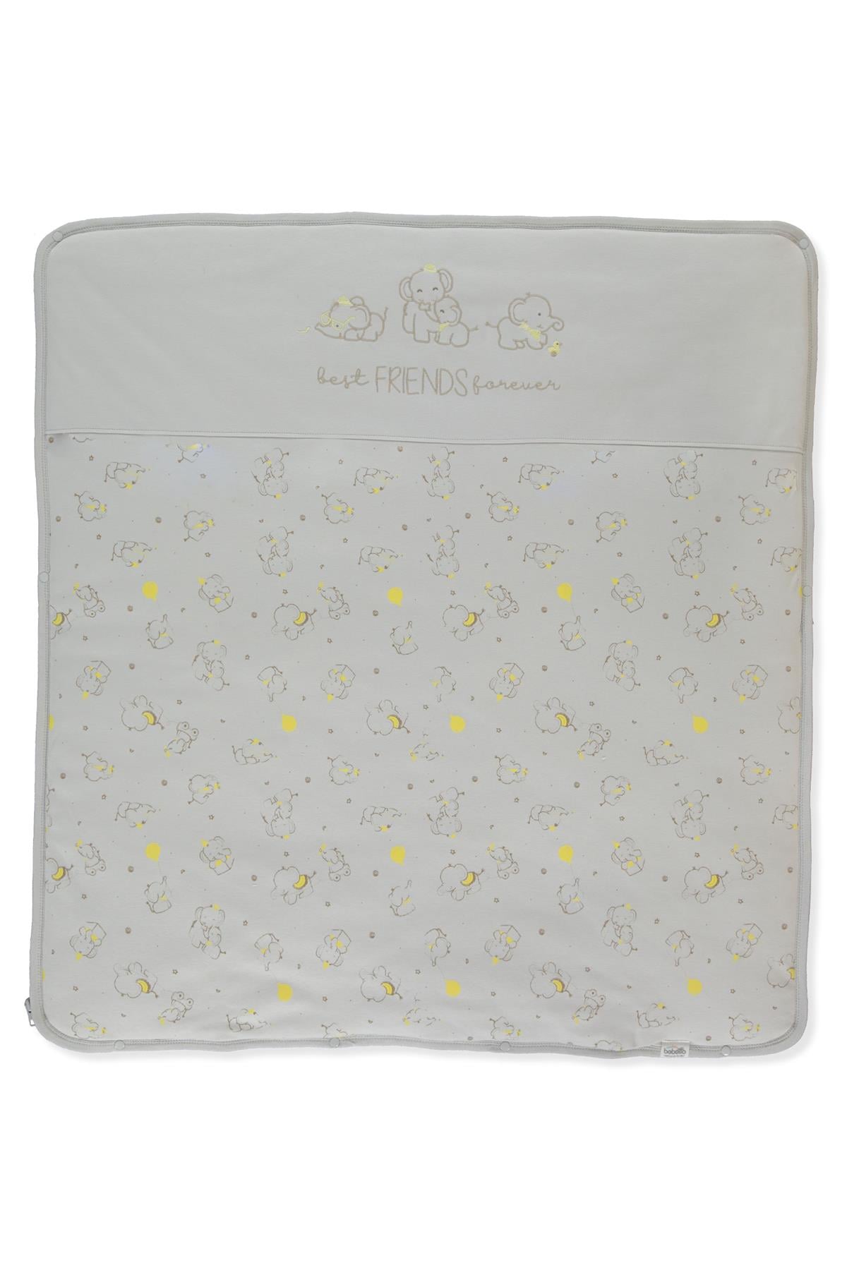 İNTERLOK ELYAFLI BATTANİYE (LITTLE ELEPHANT) GRİ