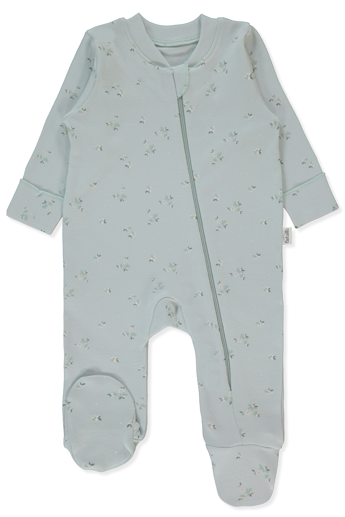 İNTERLOK FERMUARLI PATİKLİ TULUM (FLOWER GARDEN) MİNT