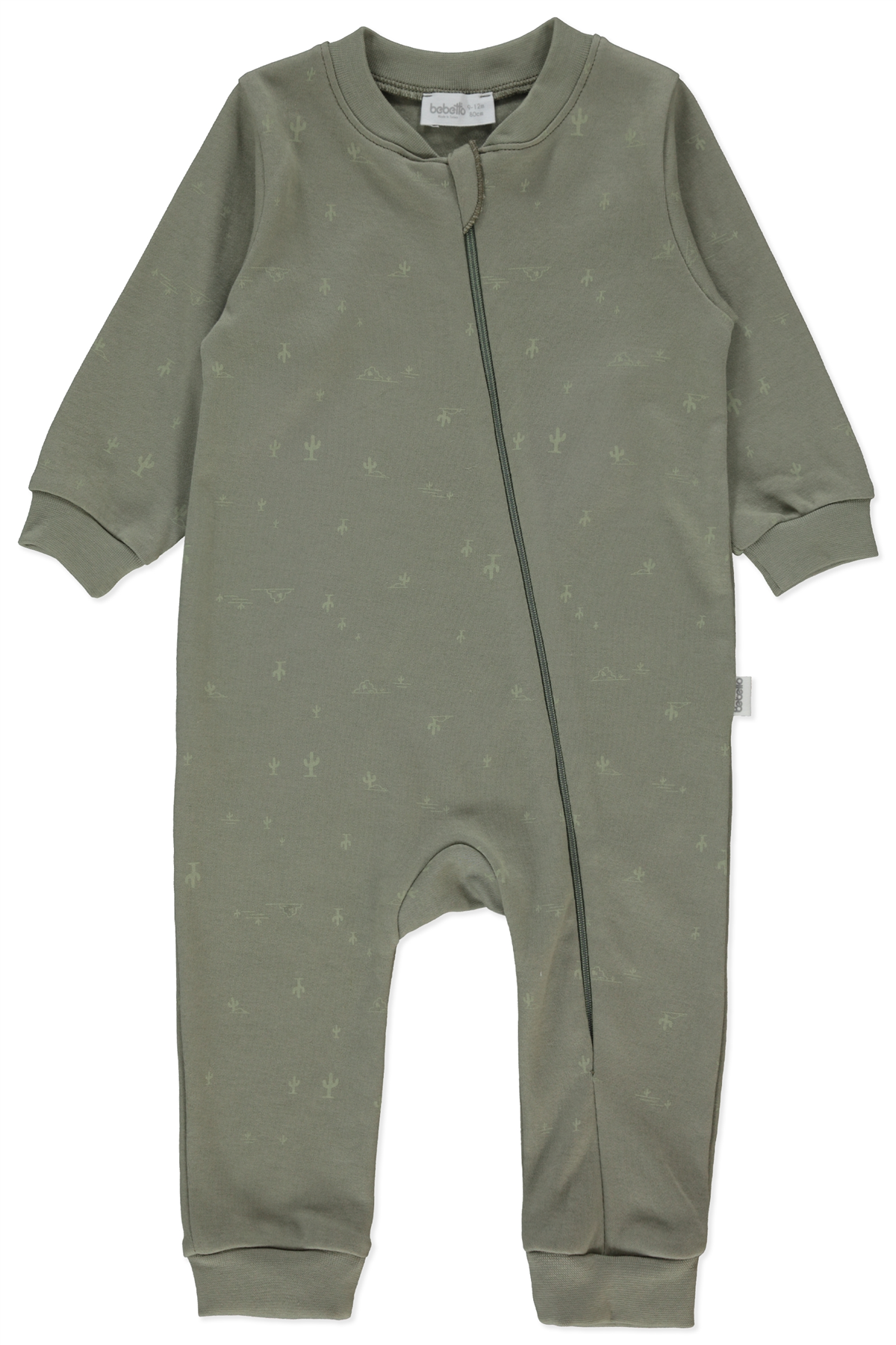 İNTERLOK FERMUARLI PATİKSİZ TULUM (SWEET JUMPSUIT/26) YEŞİL