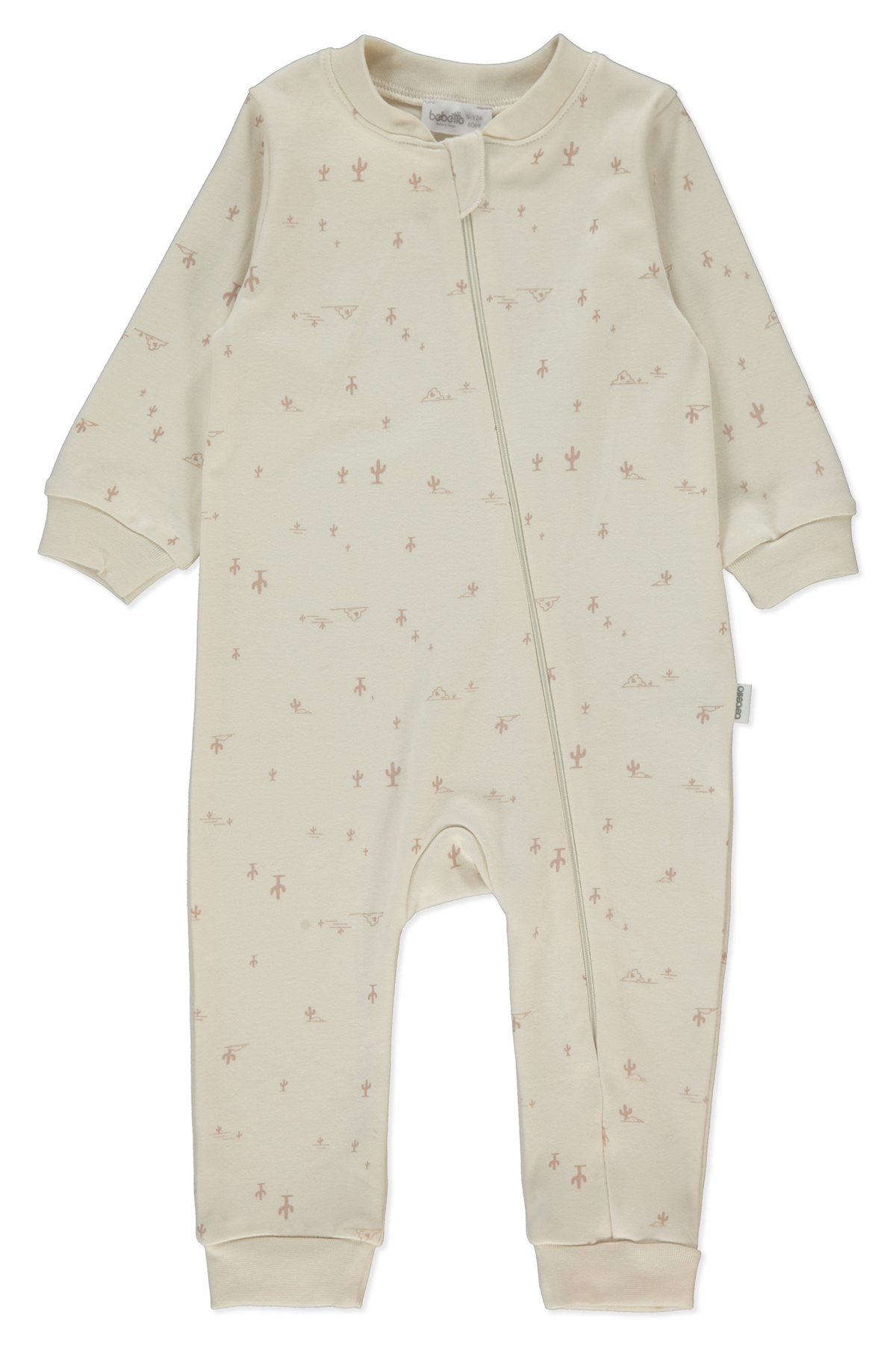 İNTERLOK FERMUARLI PATİKSİZ TULUM (SWEET JUMPSUIT/26) EKRU