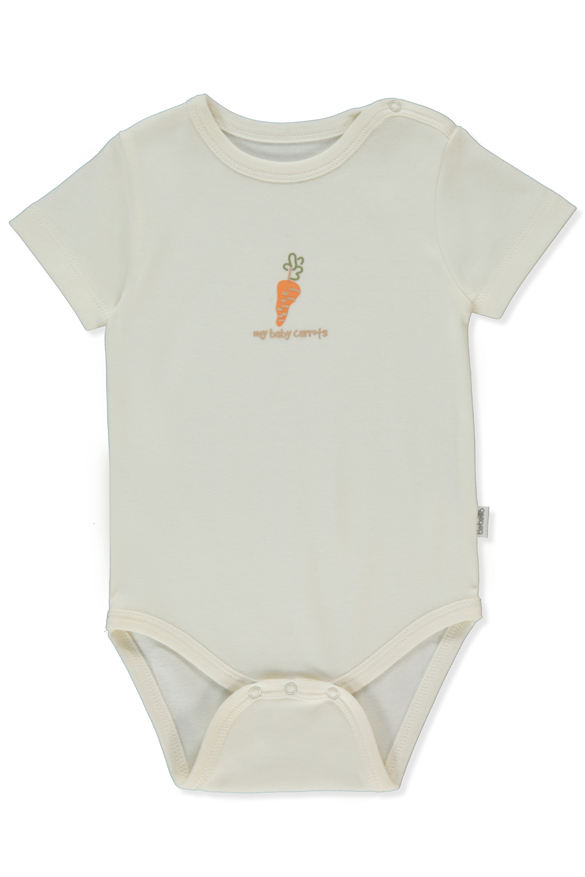 İNTERLOK KISA KOLLU BODY YAŞ (BABY CARROT) EKRU