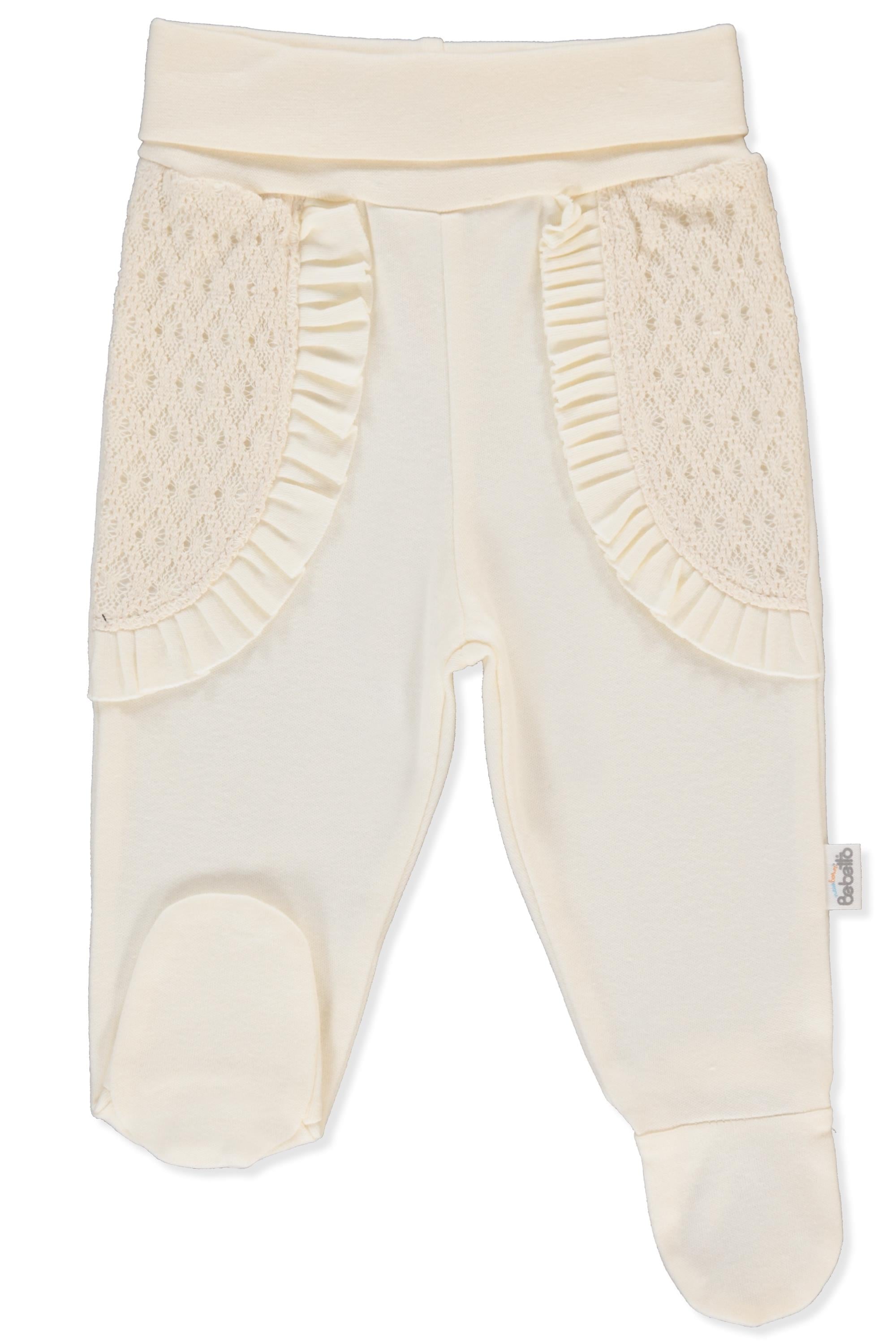 İNTERLOK PATİKLİ PANTOLON (LITTLE LADY/25) EKRU