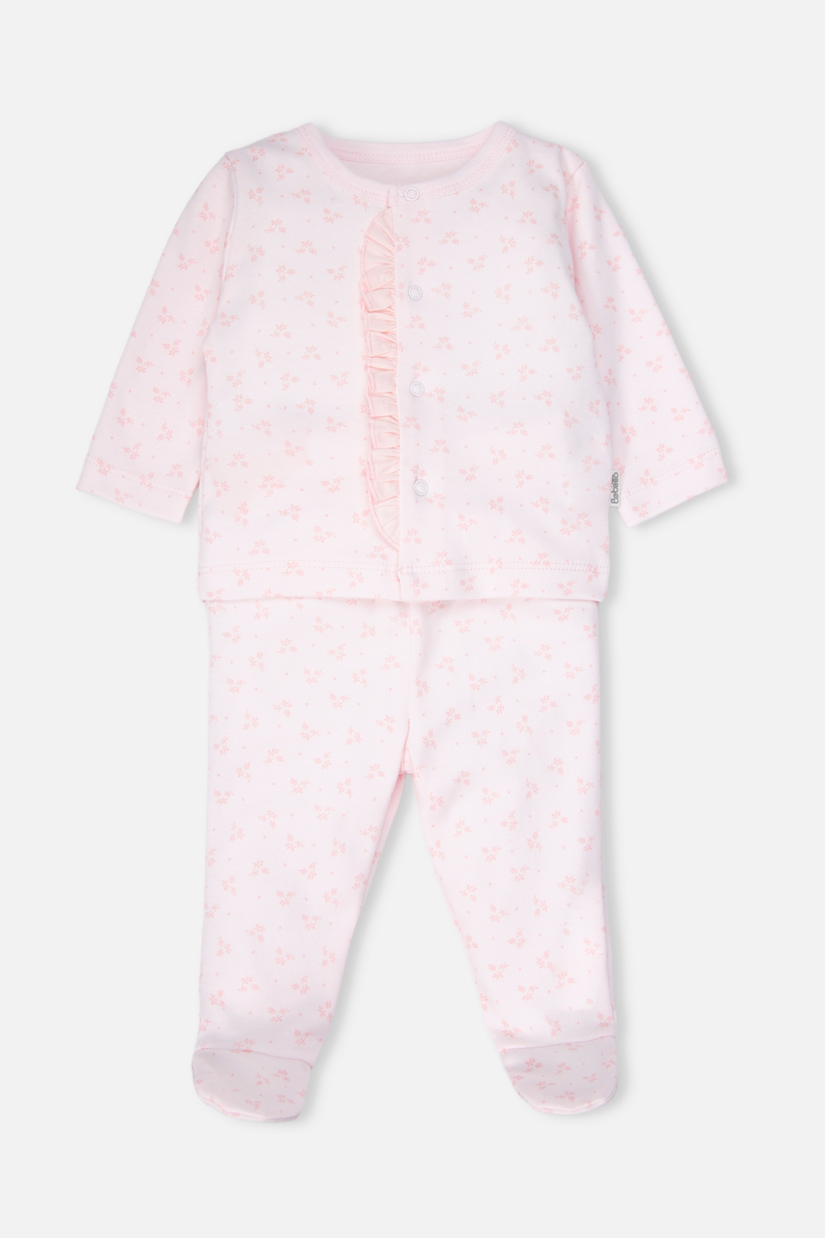 İNTERLOK PATİKLİ PİJAMA TAKIMI 2Lİ (CUTE GIRL) PEMBE