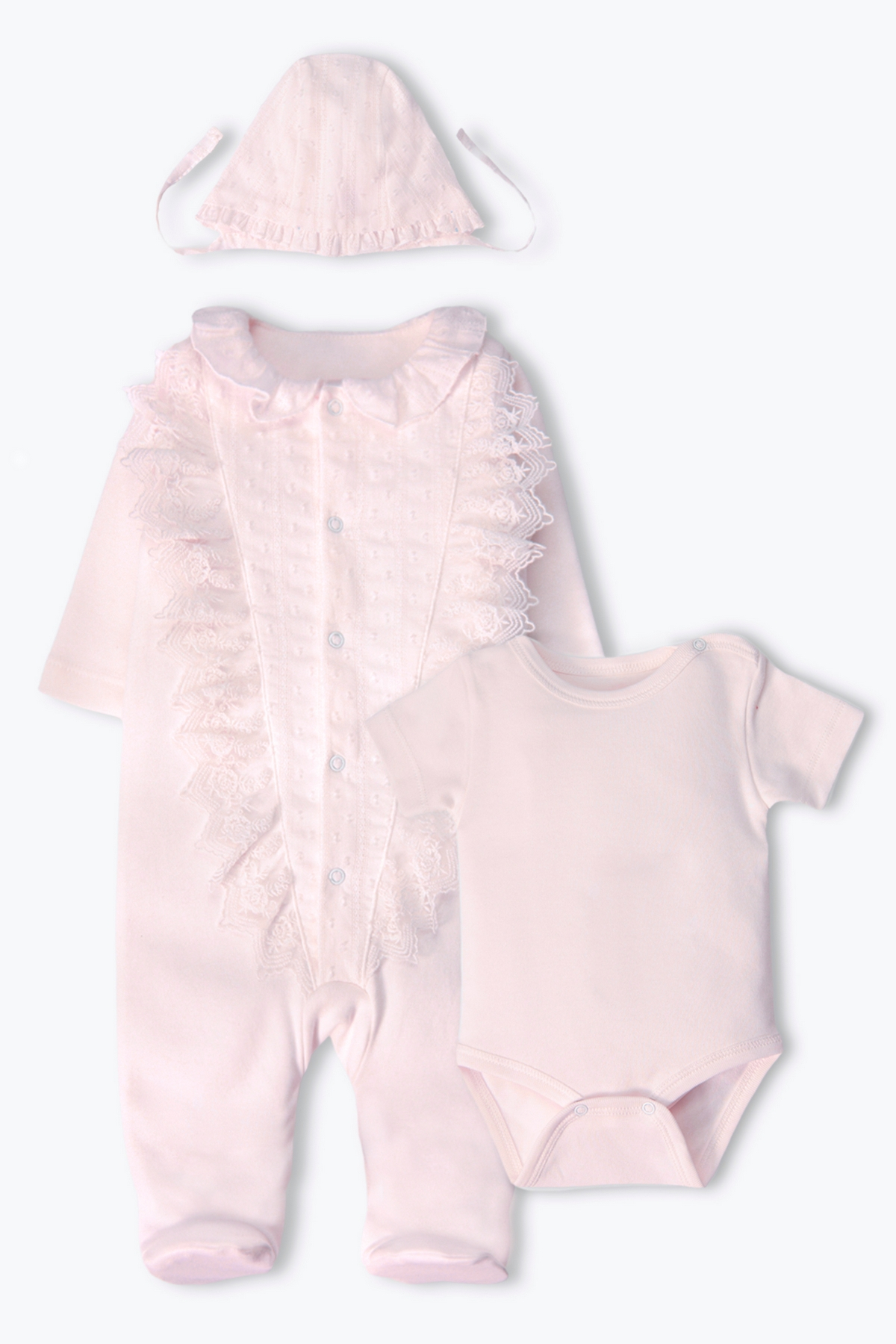 İNTERLOK PATİKLİ TULUM SET 3LÜ (PRETTY GIRL) PEMBE