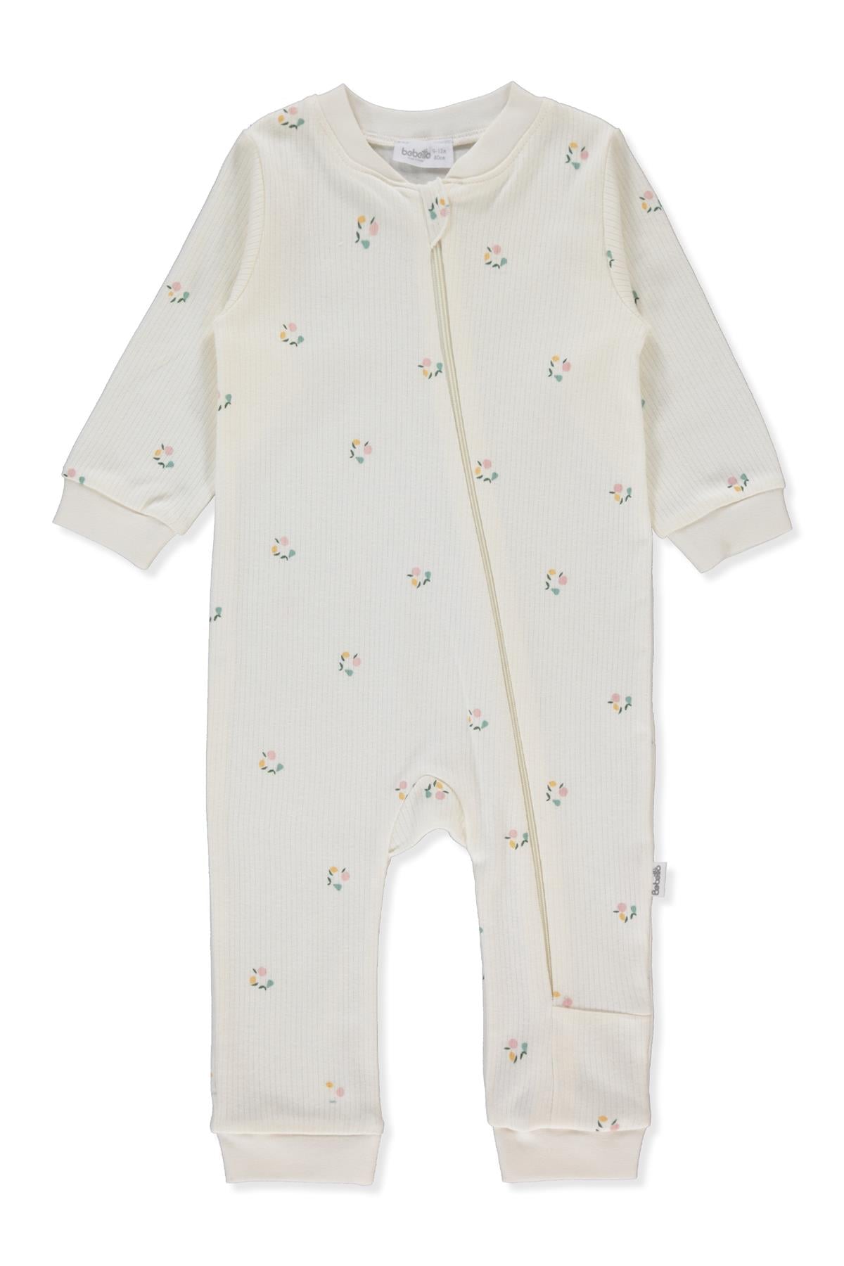 İNTERLOK PATİKSİZ FERMUARLI TULUM (SWEET JUMPSUITS/25-PINK PEAR) EKRU