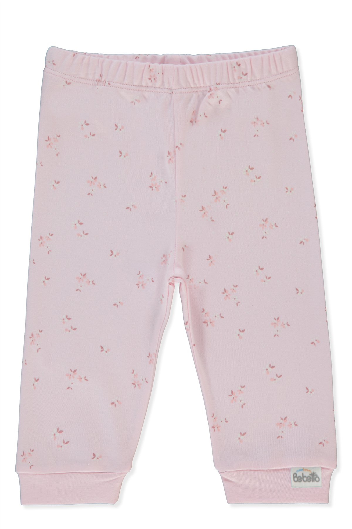 İNTERLOK PATİKSİZ PANTOLON (FLOWER GARDEN) PEMBE