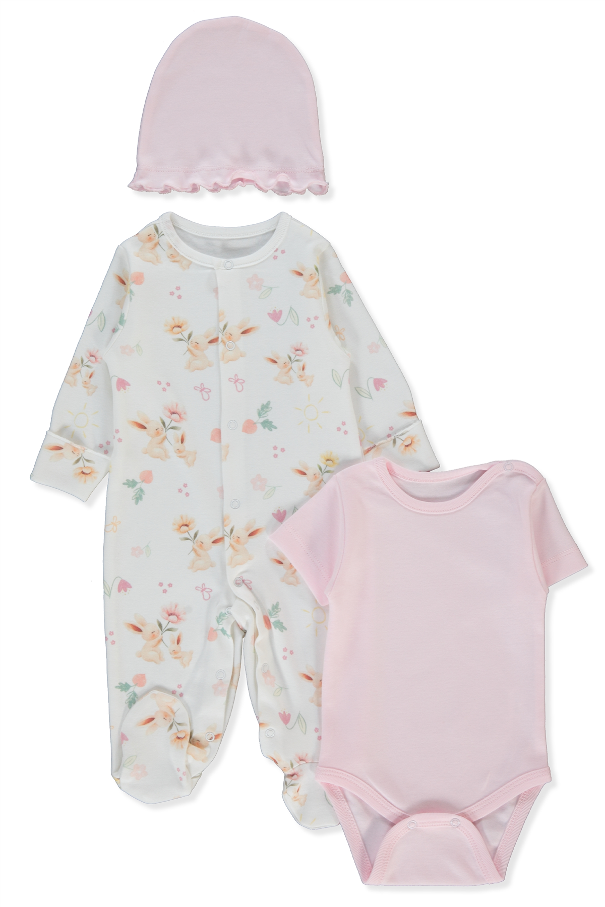 İNTERLOK TULUM SET 3LÜ (MY SUN) PEMBE