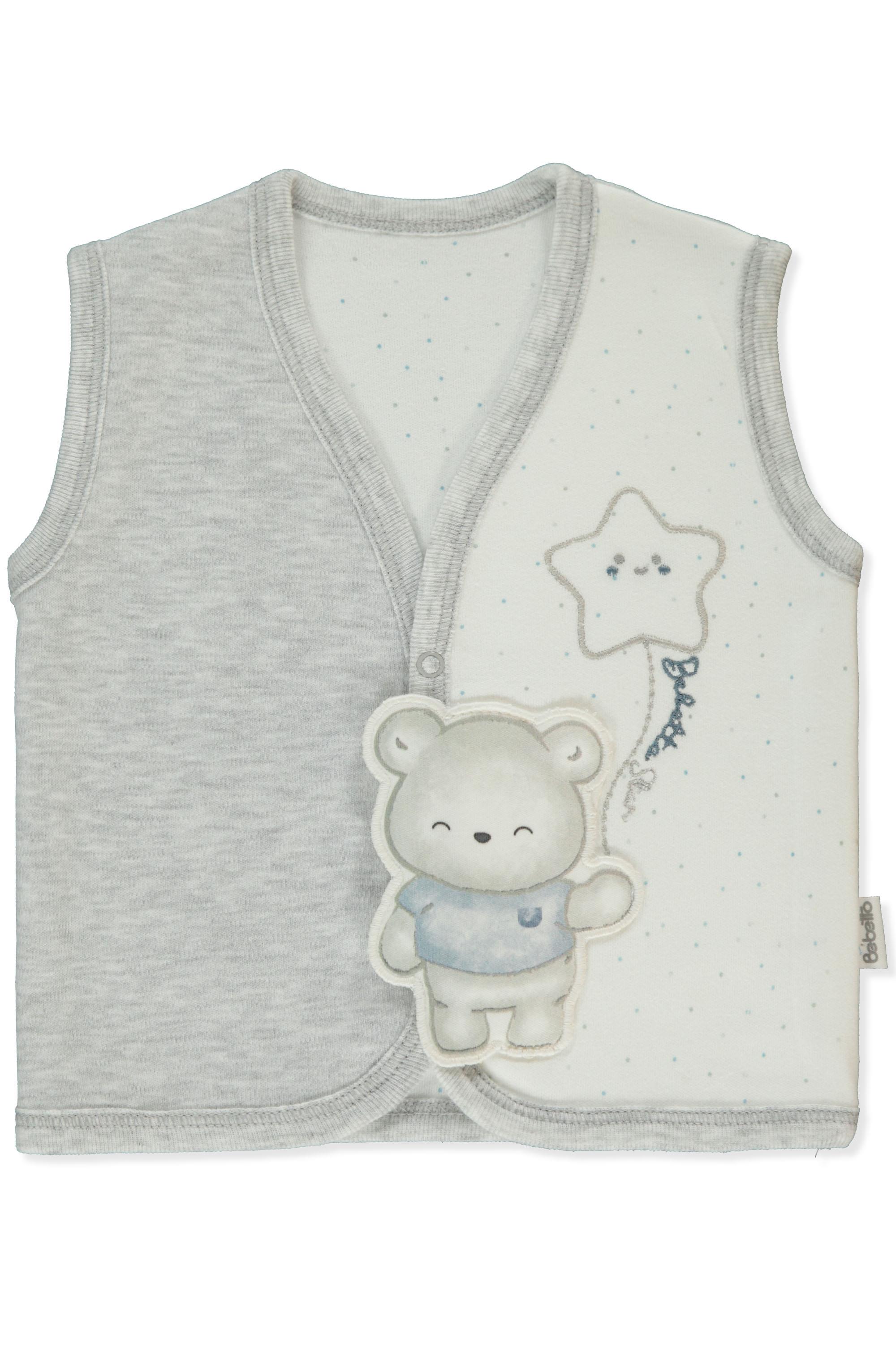 İNTERLOK YELEK (BE KIND) GRİ MELANJ