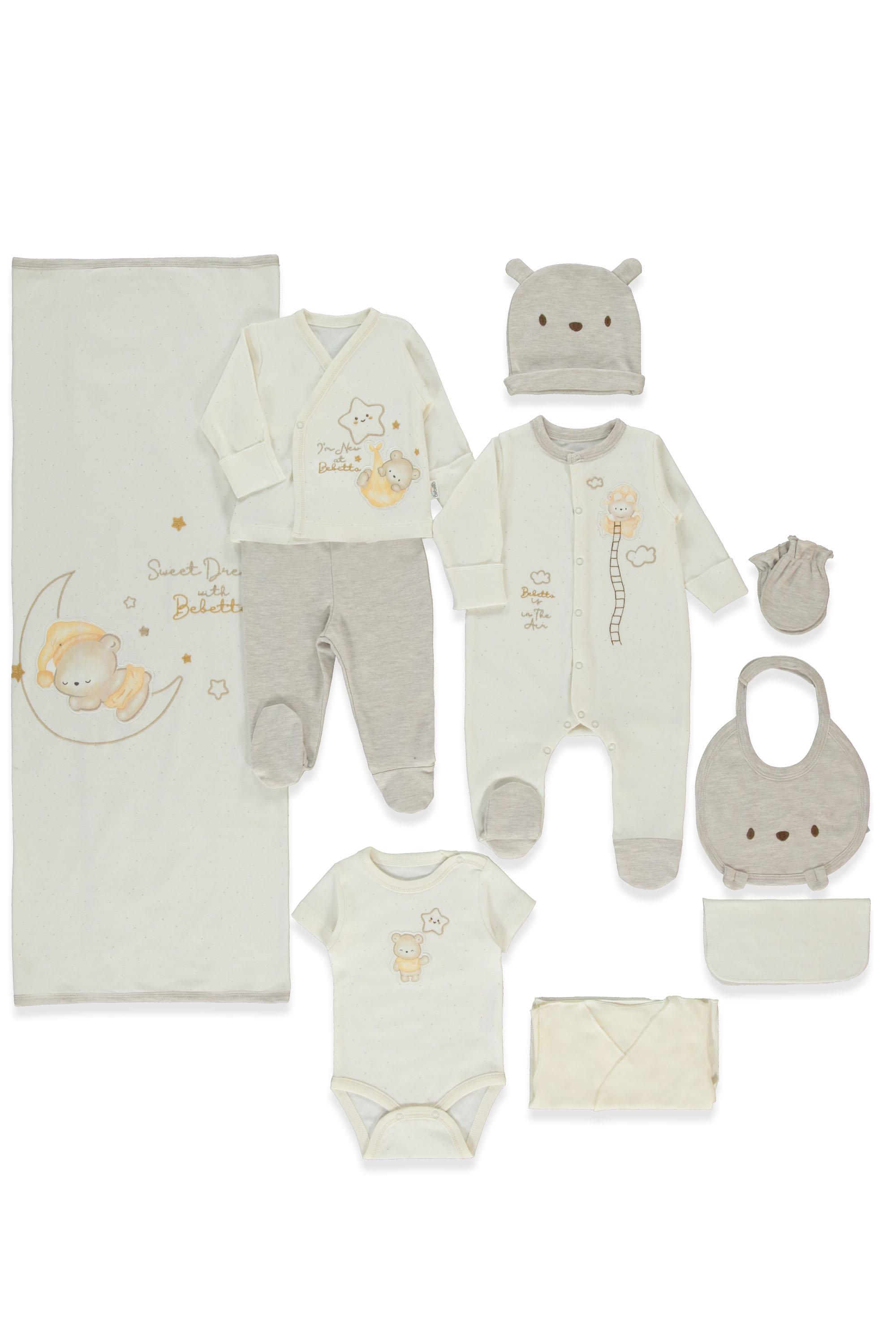 İNTERLOK ZIBIN SET 10LU (BE KIND) BEJ MELANJ