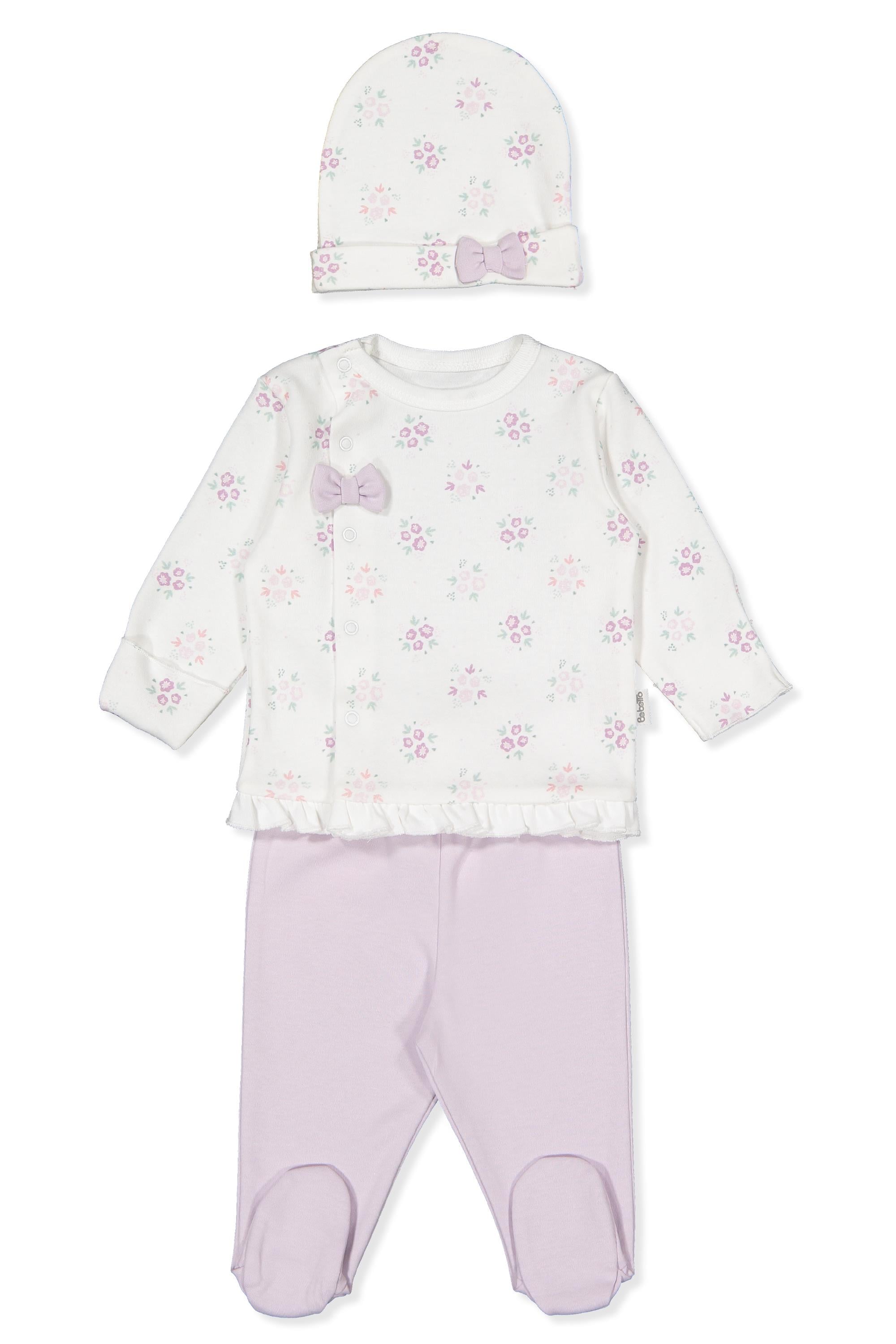 İNTERLOK ZIBIN SET 3LÜ (FLOWERS/25) LİLA