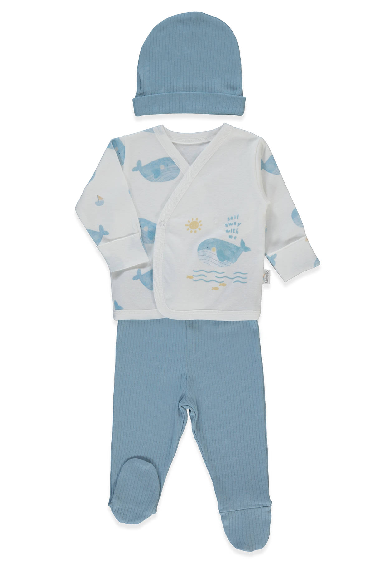 İNTERLOK ZIBIN SET 3LÜ (SAIL AWAY) İNDİGO