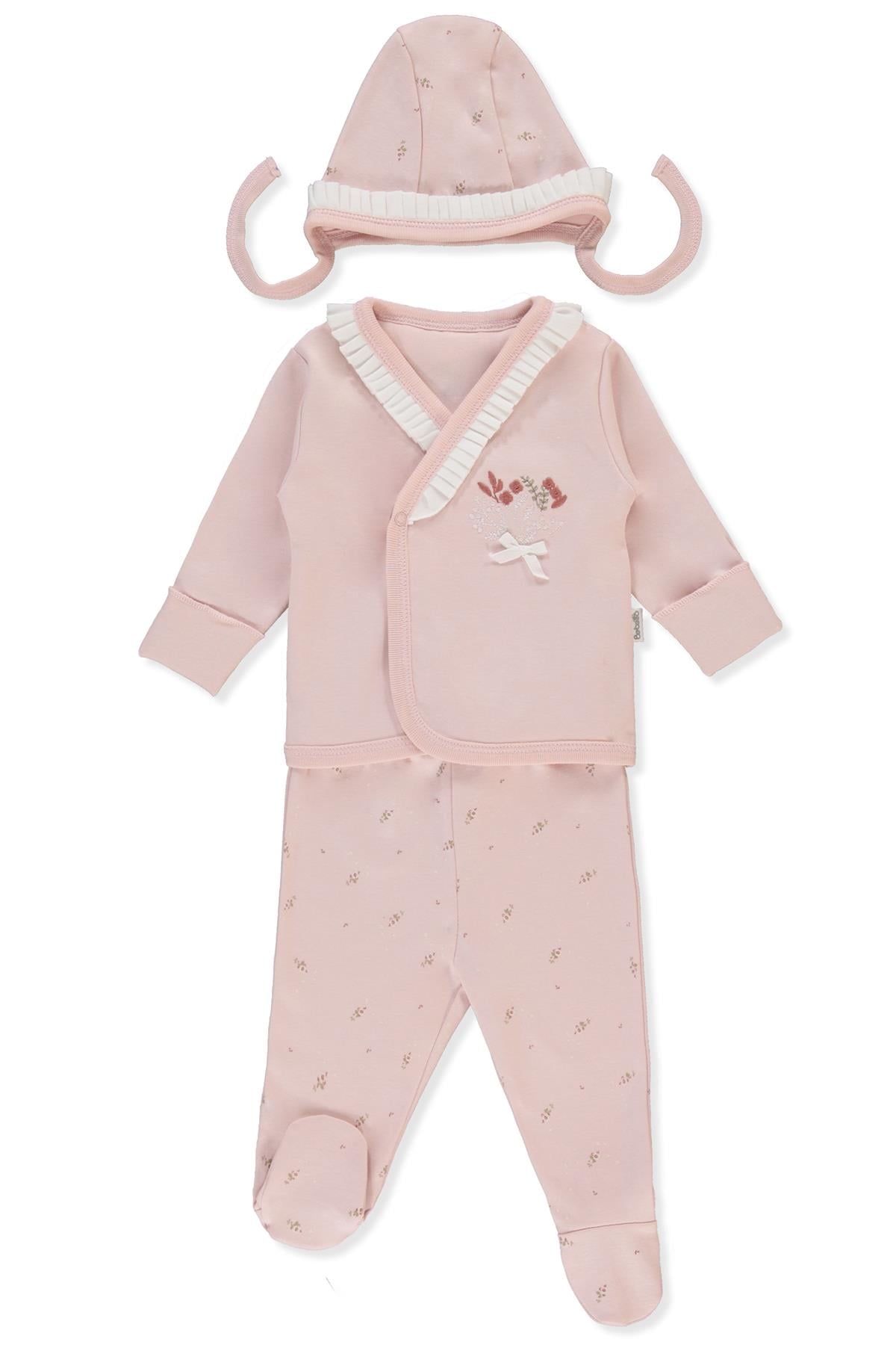 İNTERLOK ZIBIN SET 3LÜ (TINY FLORIST) PEMBE