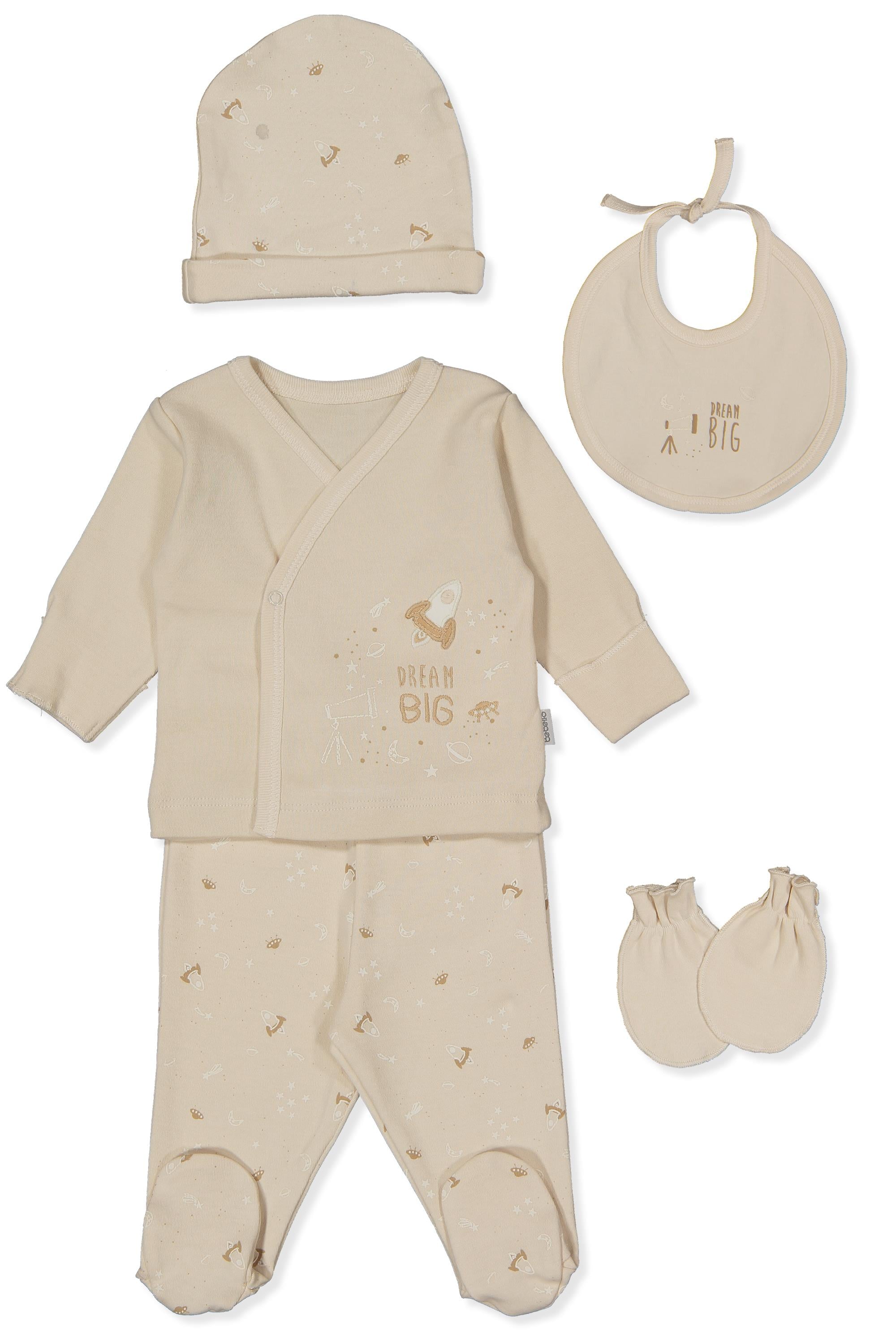 İNTERLOK ZIBIN SET 5Lİ (DREAM BIG) BEJ