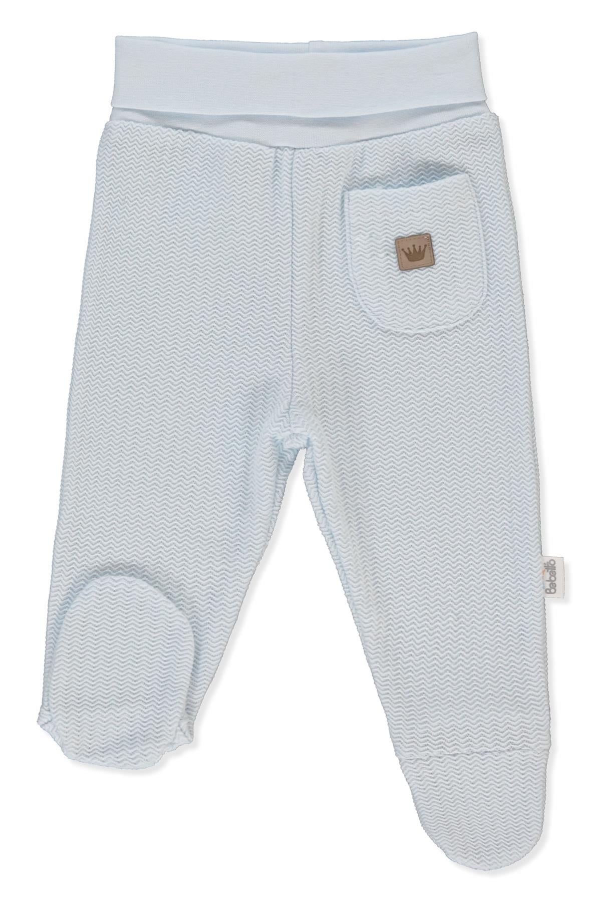 JAKARLI İKİ İP PATİKLİ PANTOLON (BABY KING/25) MAVİ