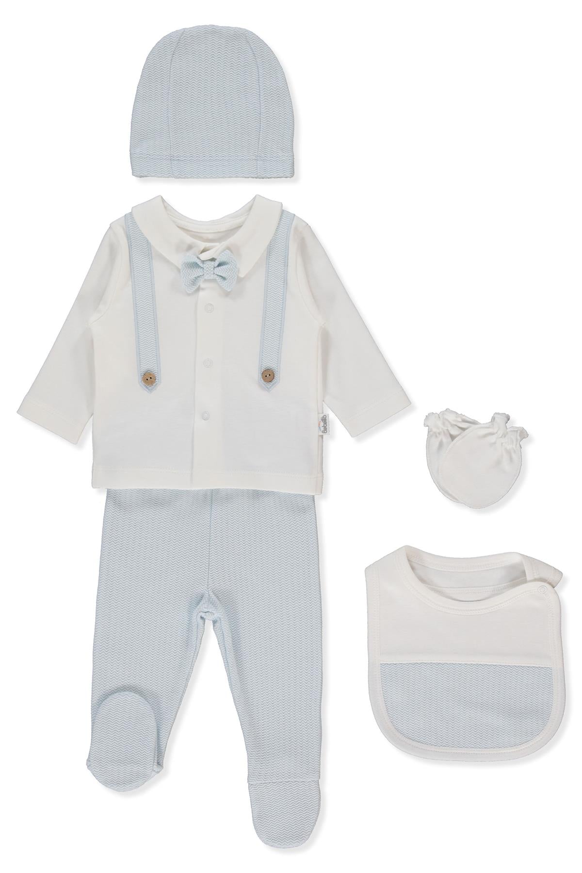 JAKARLI İNTERLOK ZIBIN SET 5Lİ (BABY KING/25) MAVİ