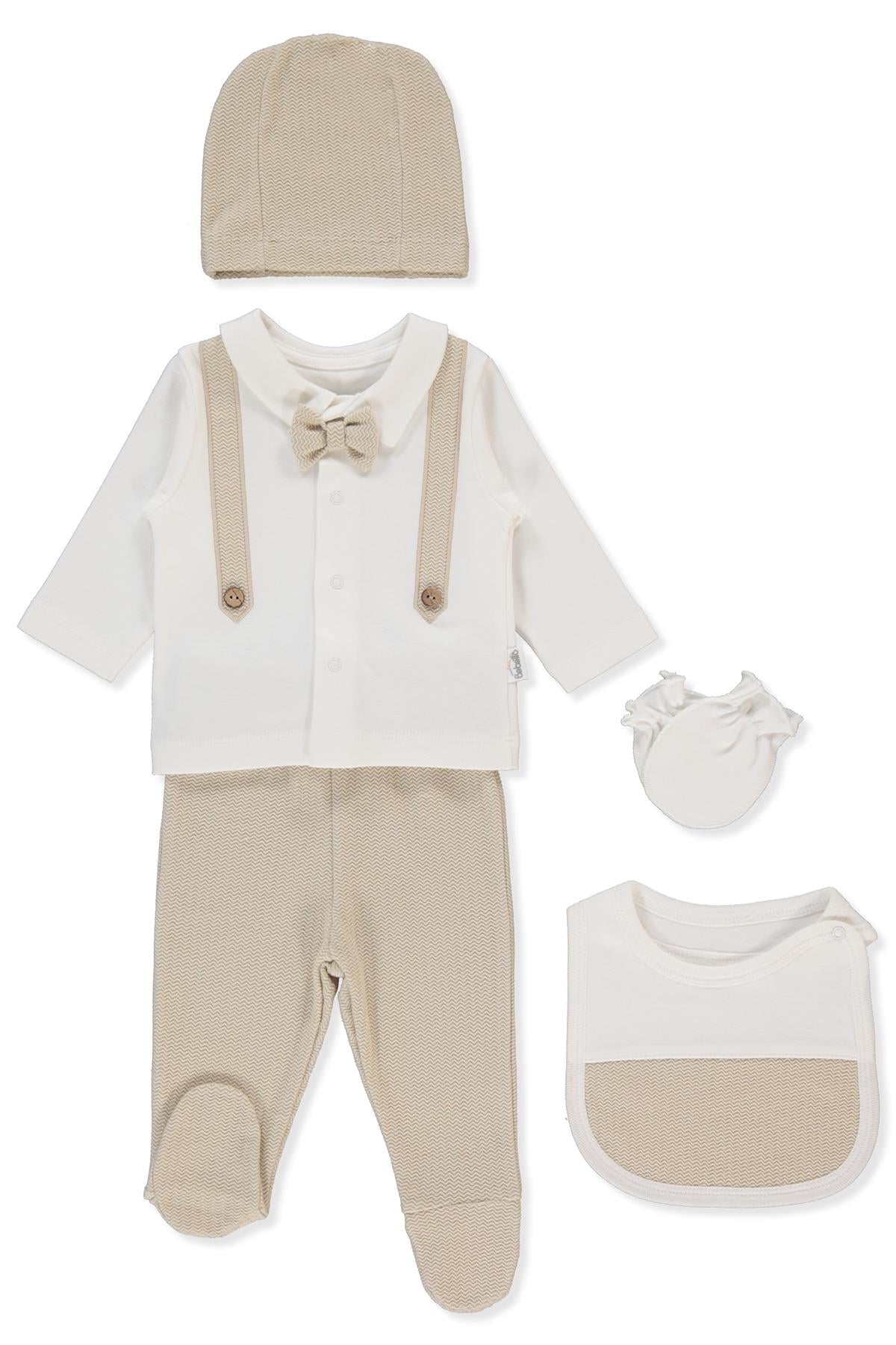 JAKARLI İNTERLOK ZIBIN SET 5Lİ (BABY KING/25) BEJ