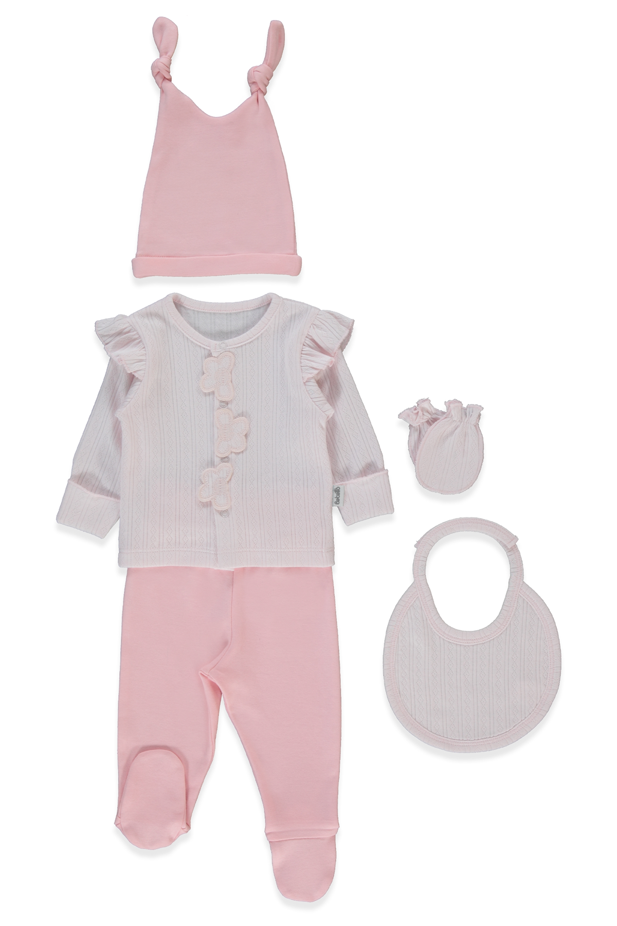 JAKARLI İNTERLOK ZIBIN SET 5Lİ (LOVES YOU) PEMBE