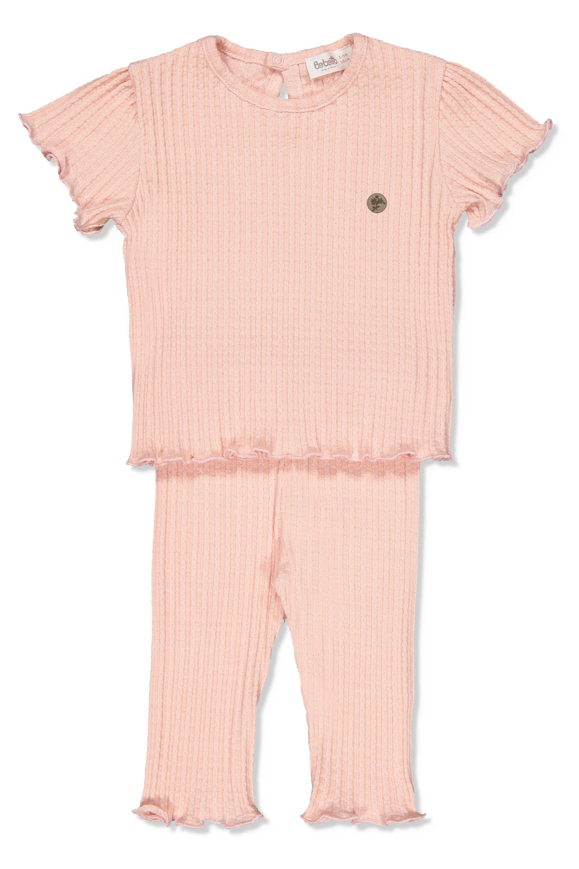 JAKARLI KAŞKORSE PANTOLON 2Lİ TAKIM (FUN GARDEN) PEMBE