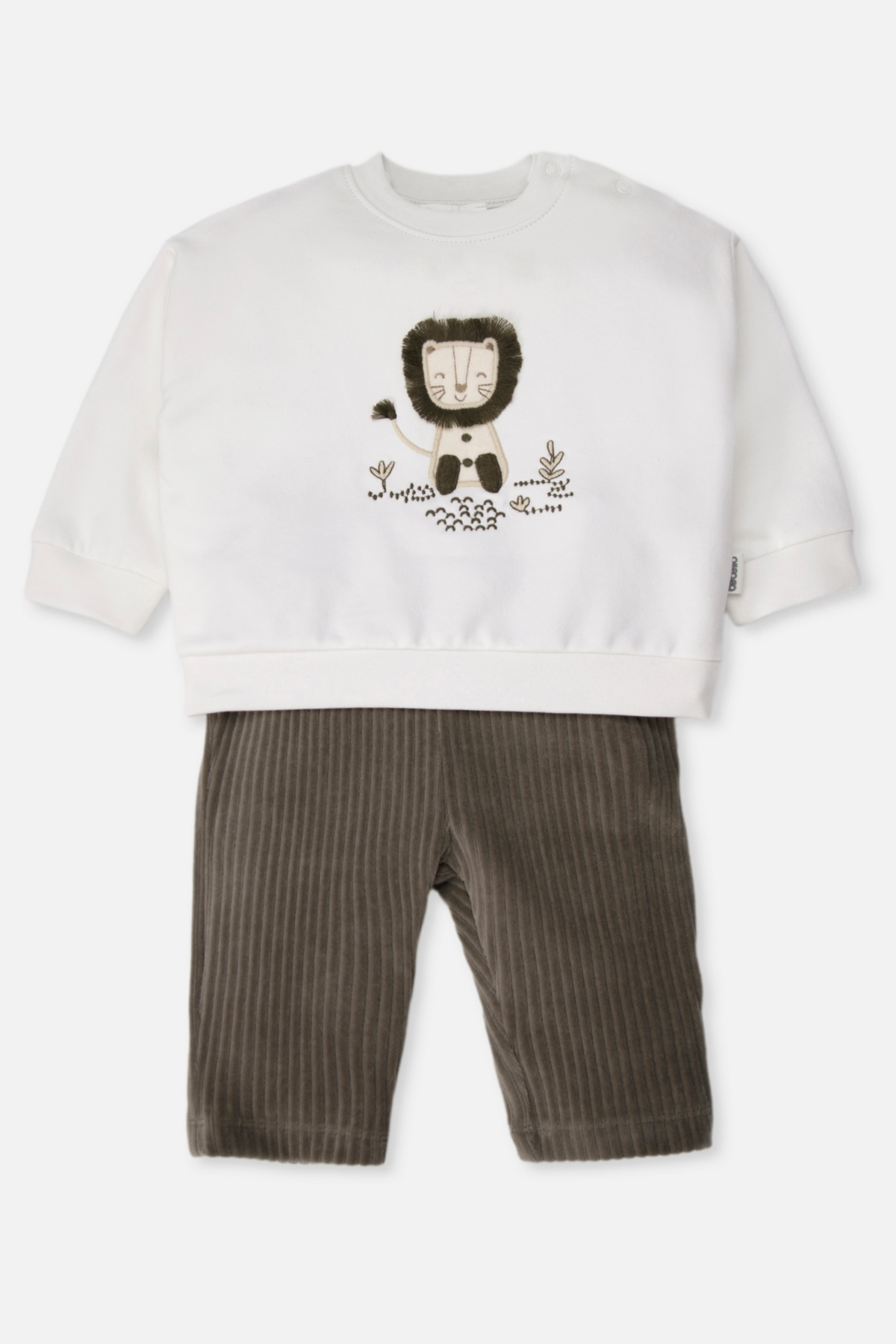KADİFE PANTOLON 2Lİ TAKIM (COOL LION) HAKİ