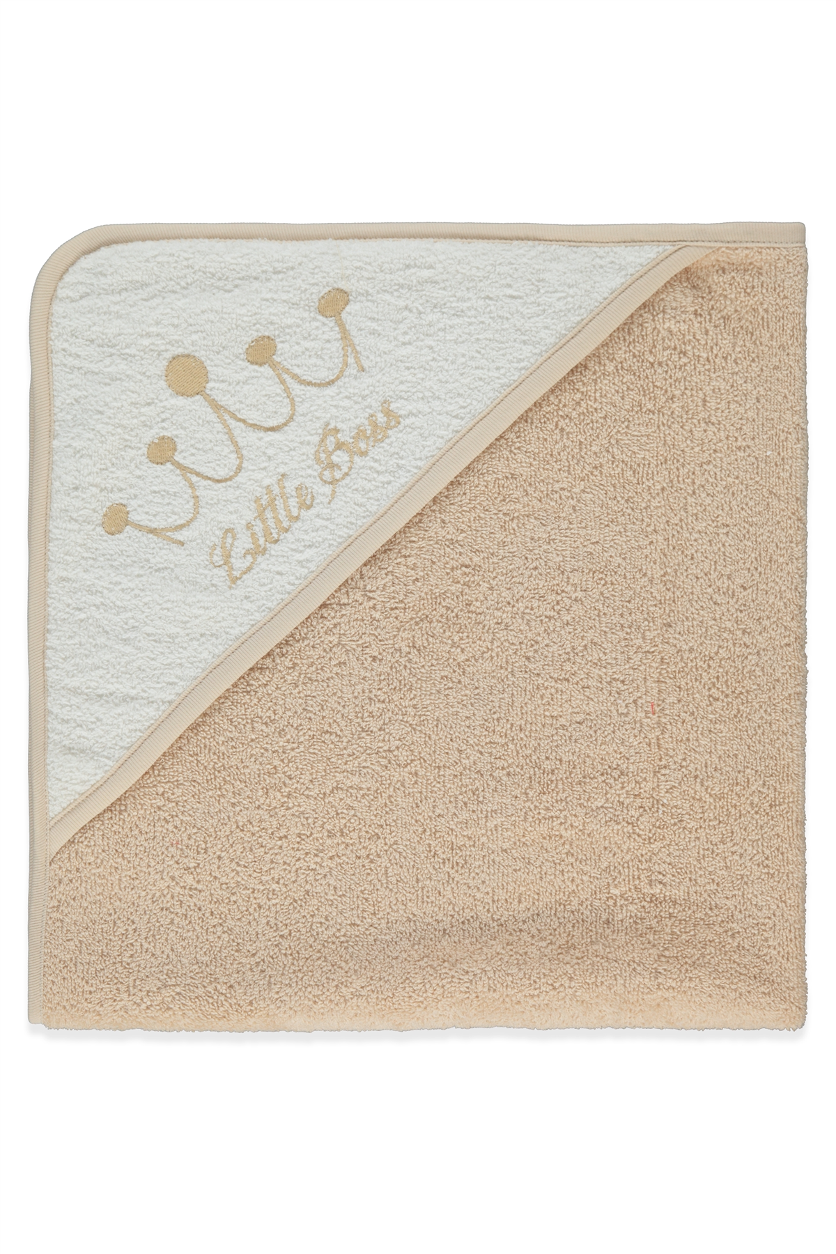 KAPŞONLU HAVLU (LITTLE BOSS) BEJ