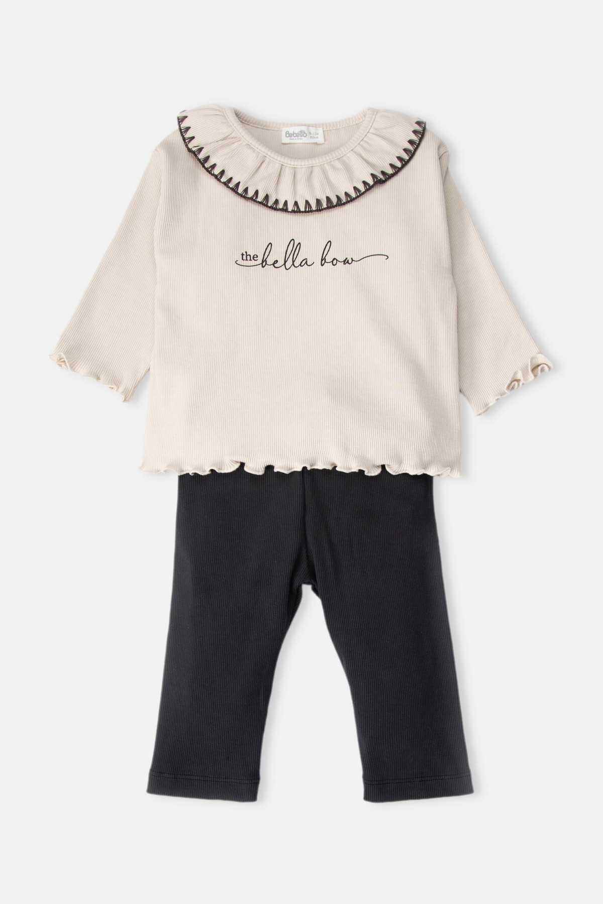 KAŞKORSE SWEAT 2Lİ TAKIM (BELLA BOW) BEJ