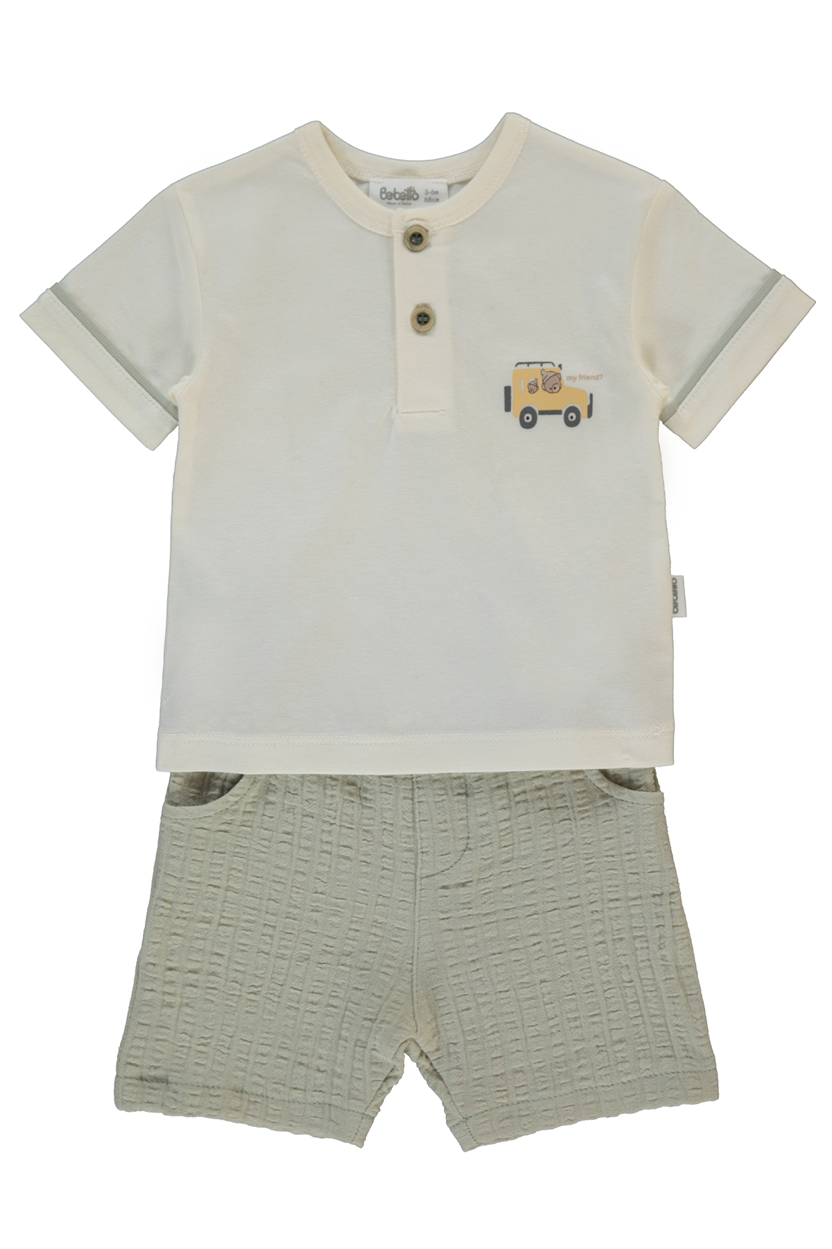 MÜSLİN ŞORT 2Lİ TAKIM (ADVENTURE) YEŞİL