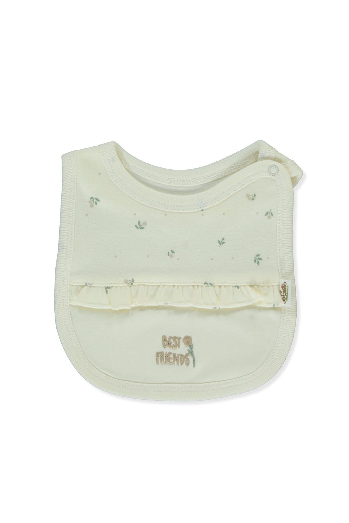 ORGANİK İNTERLOK ÖNLÜK (ORGANIC CUTE BEAR) EKRU