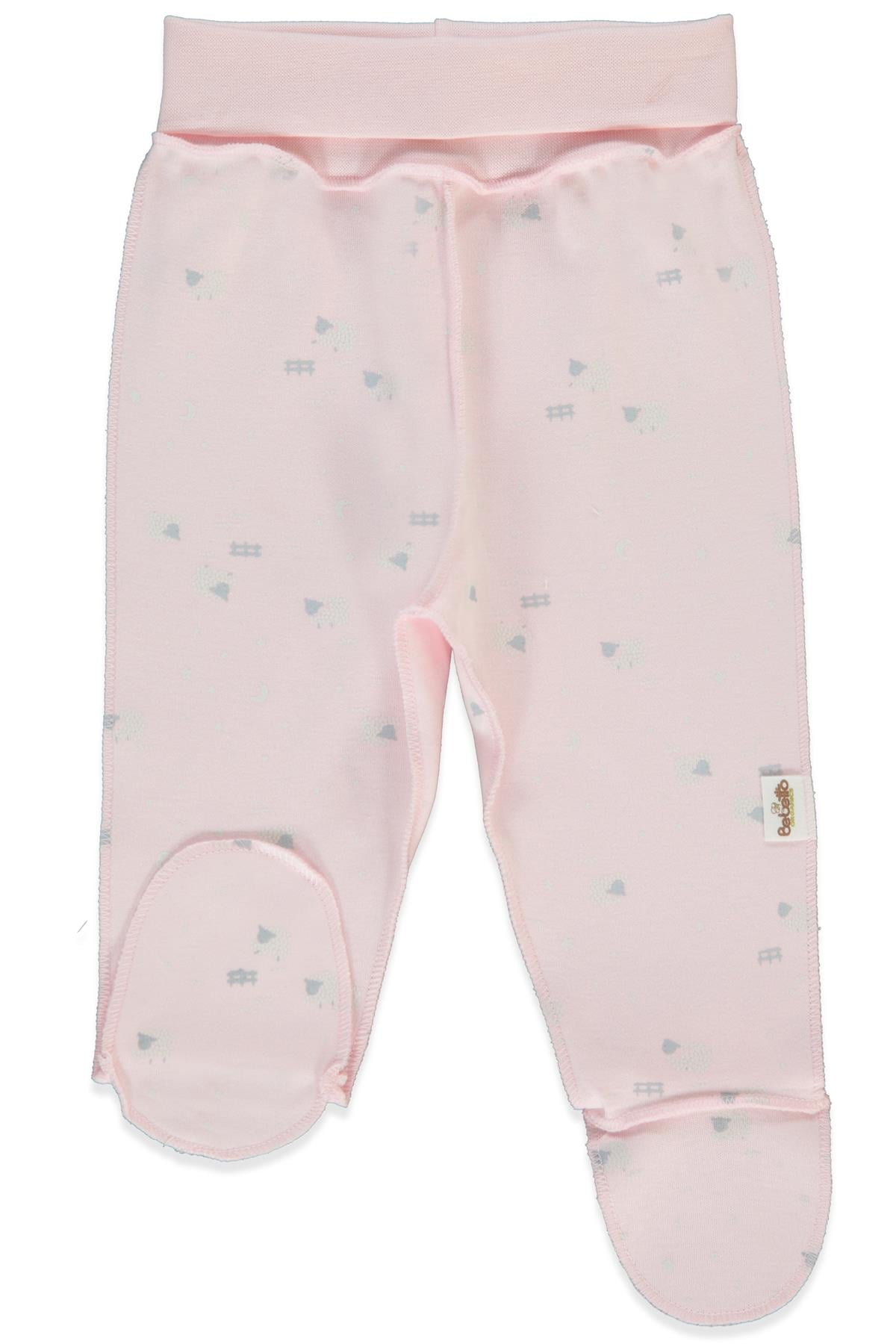 ORGANİK İNTERLOK PATİKLİ PANTOLON (ORGANIC SLEEPY SHEEPY) PEMBE