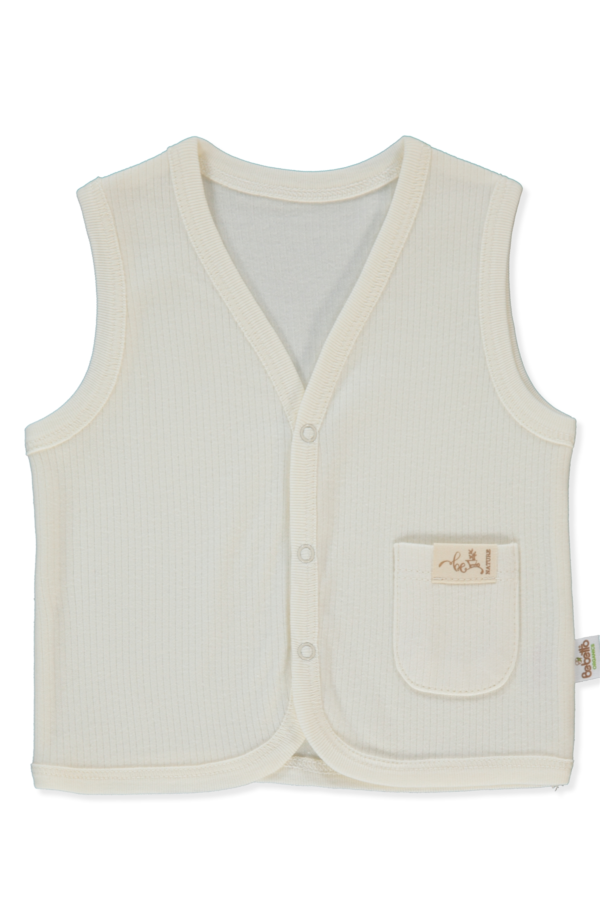 ORGANİK RAPORLU İNTERLOK YELEK (ORGANIC BE NATURE) EKRU