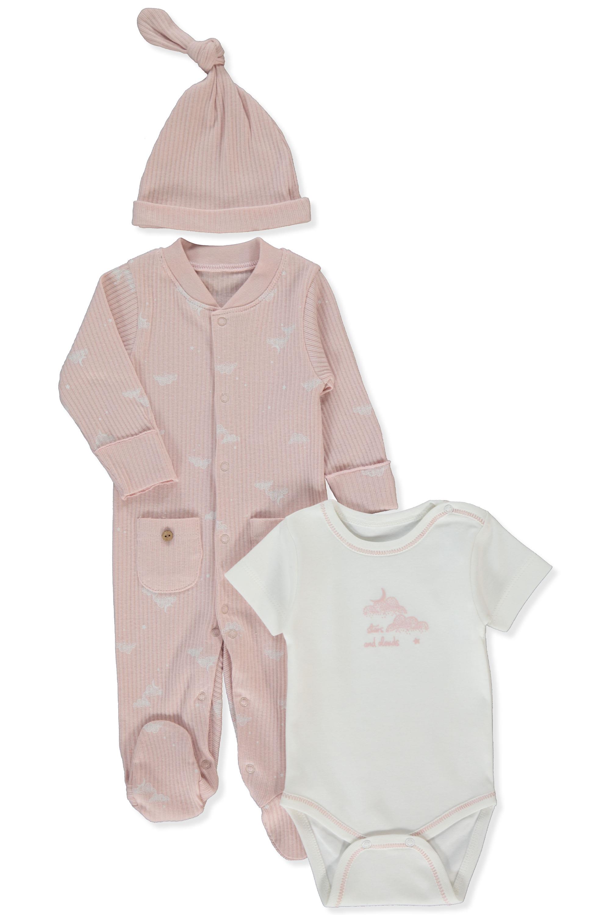 ORGANİK RAPORLU KAŞKORSE TULUM SET 3LÜ (ORGANIC BORN WITH LOVE) GÜL KURUSU