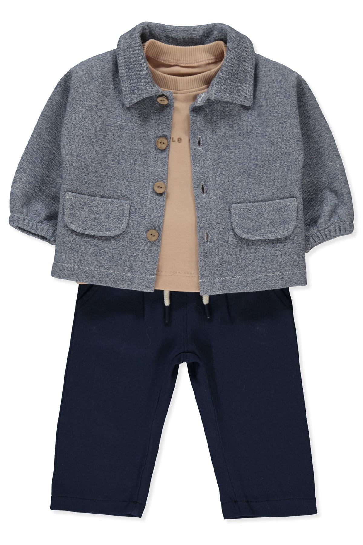 ÖRME HIRKA 3LÜ TAKIM (KEEP READY) LACİVERT