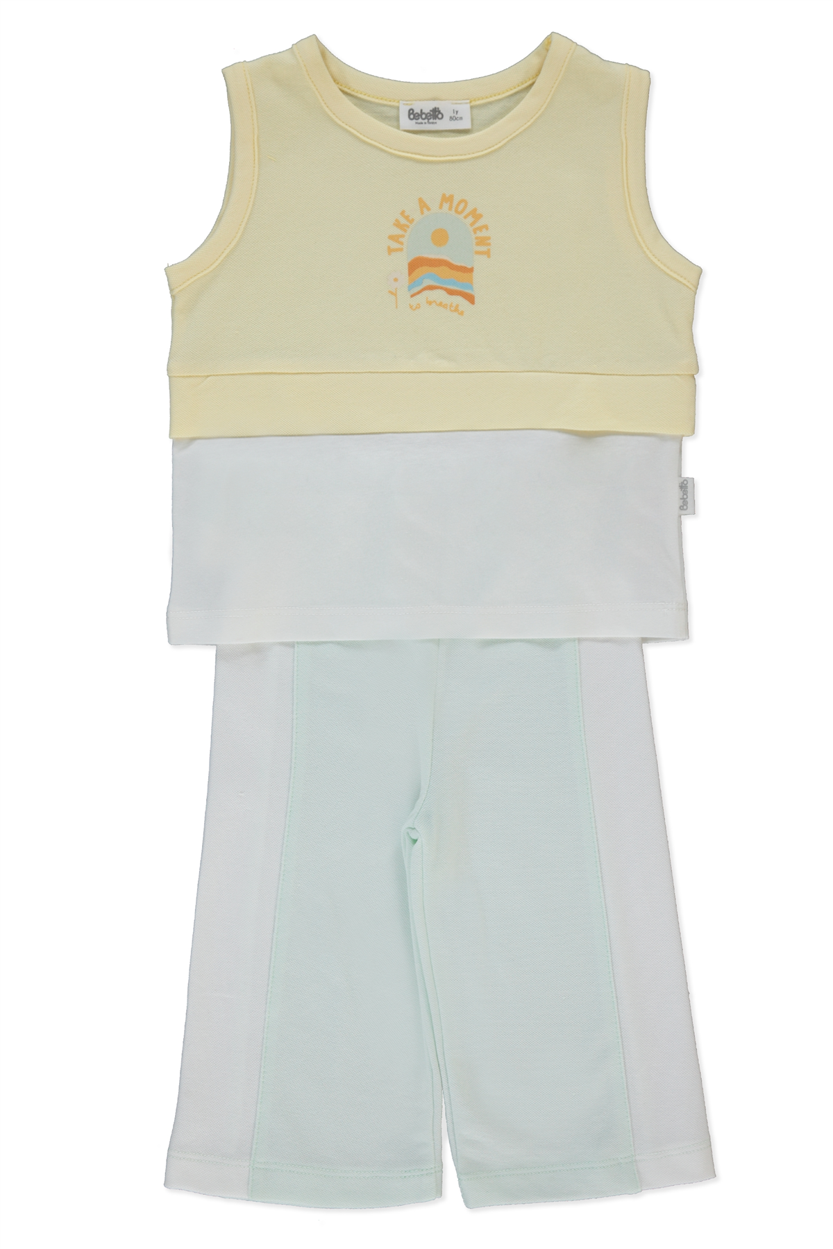 PİKE PANTOLON 2Lİ TAKIM (COLORFUL MOMENT) SARI